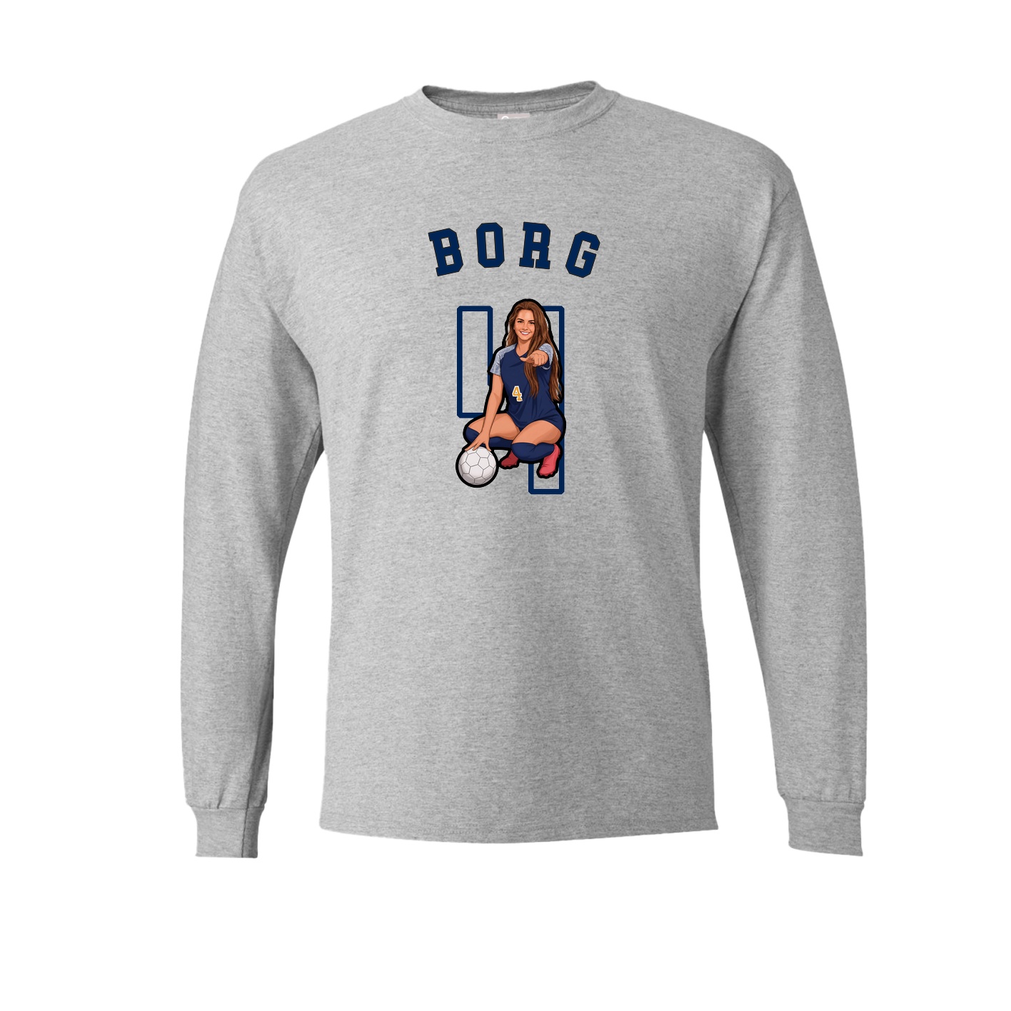 Long Sleeve Tee — Shirsey Arch in Grey