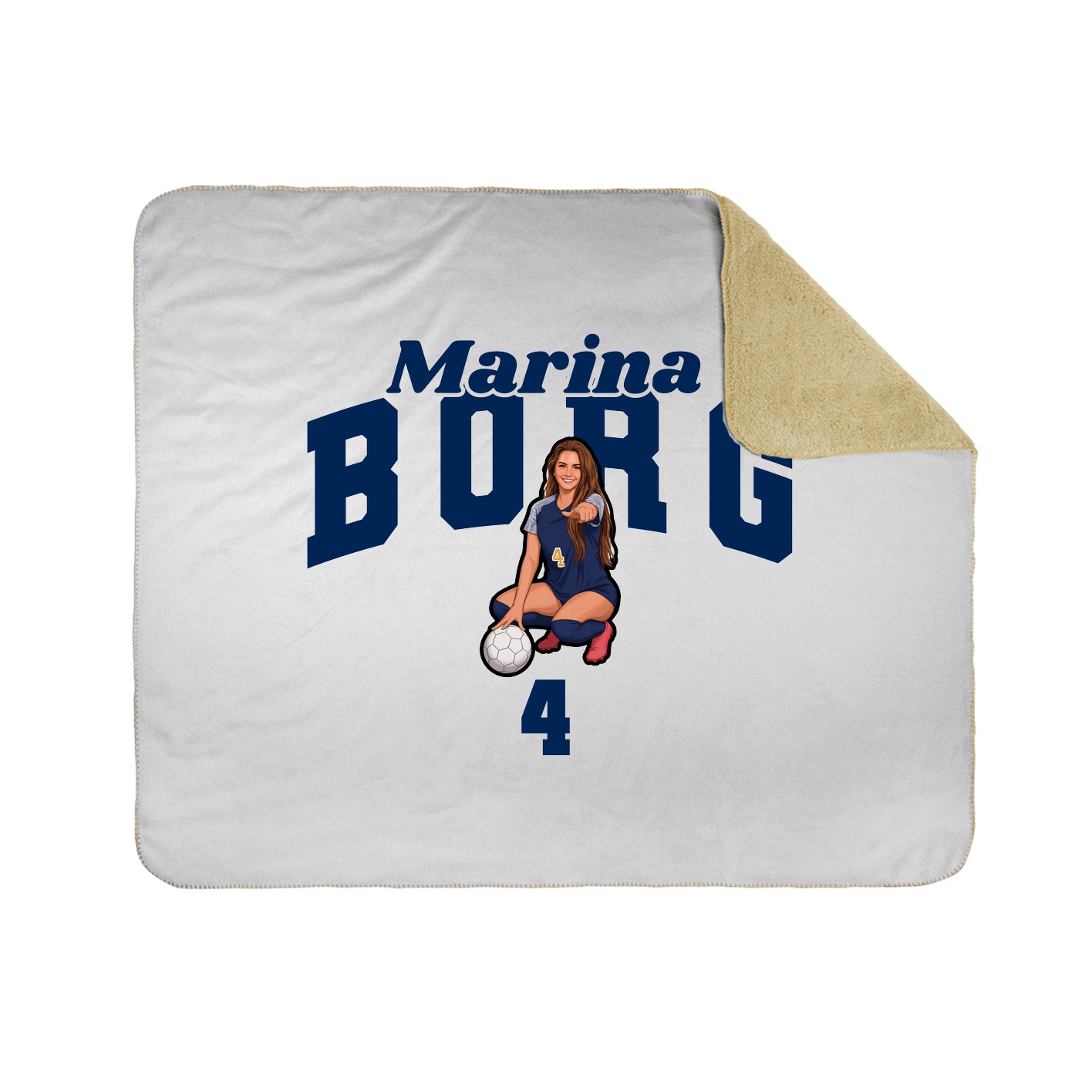 Throw Blanket — Signature Arch in White