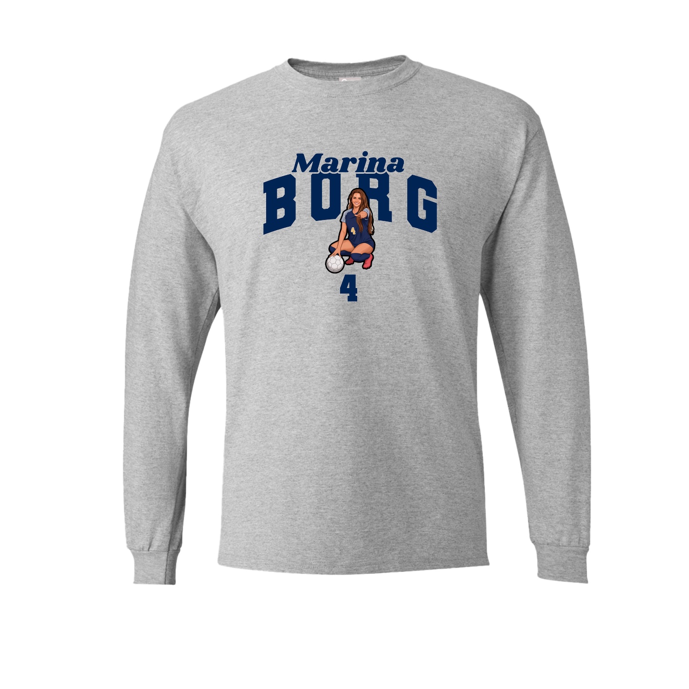 Long Sleeve Tee — Signature Arch in Grey