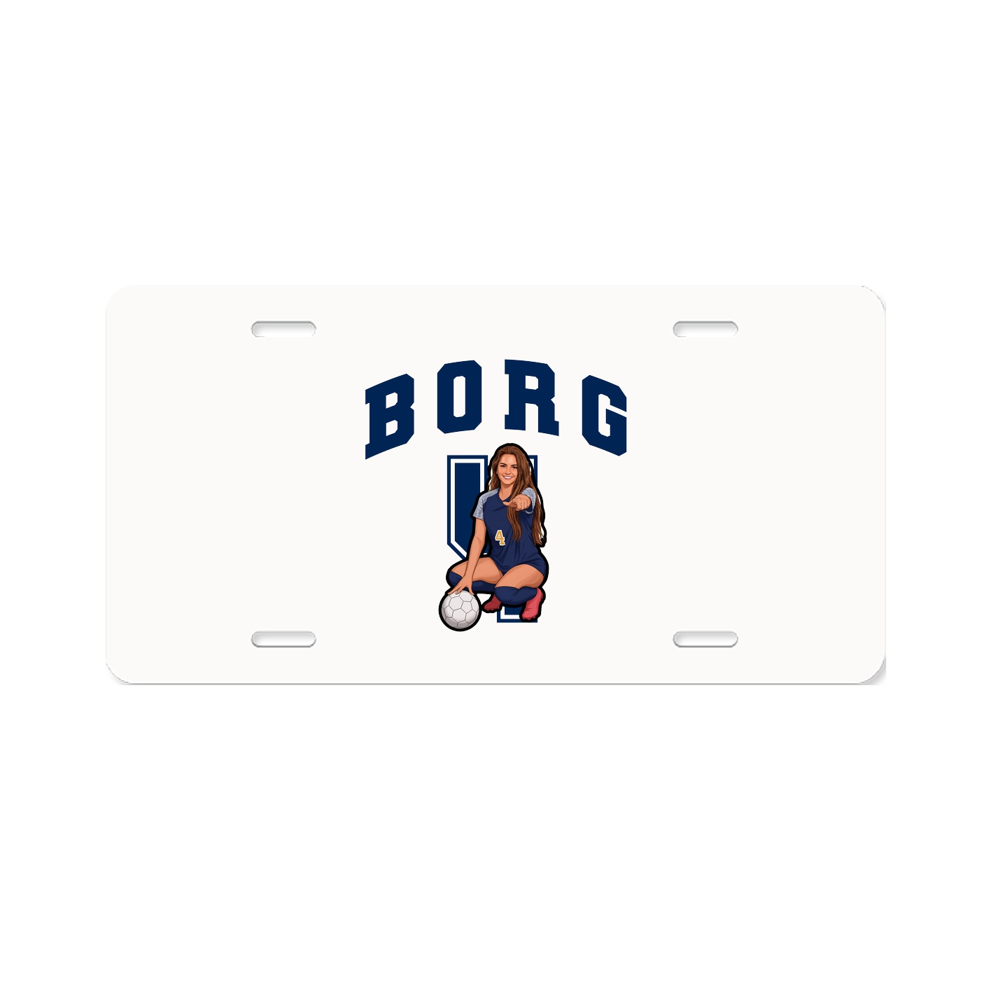 License Plate — Number in Classic