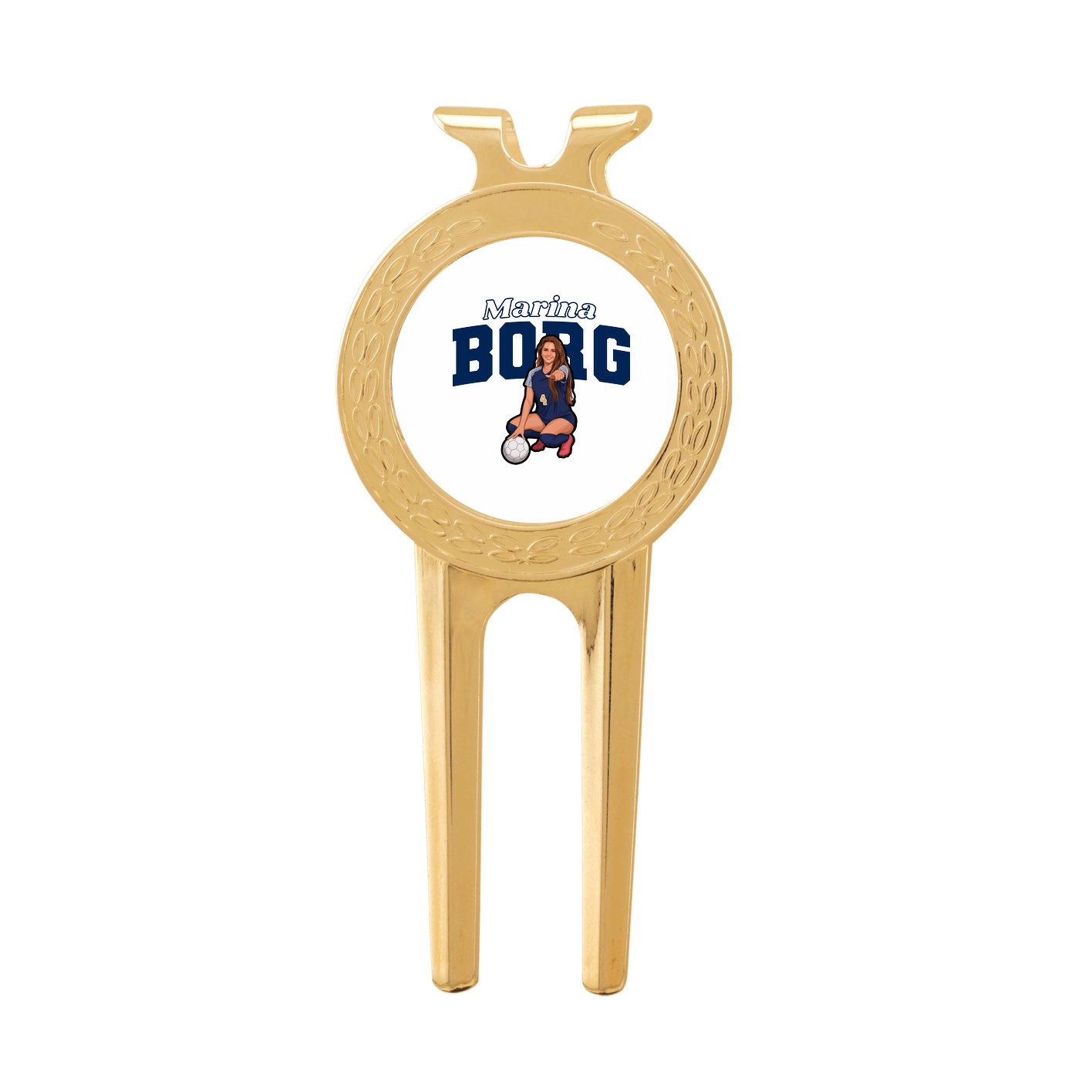 Divot Tool with Ball Marker — Name Arch in Classic