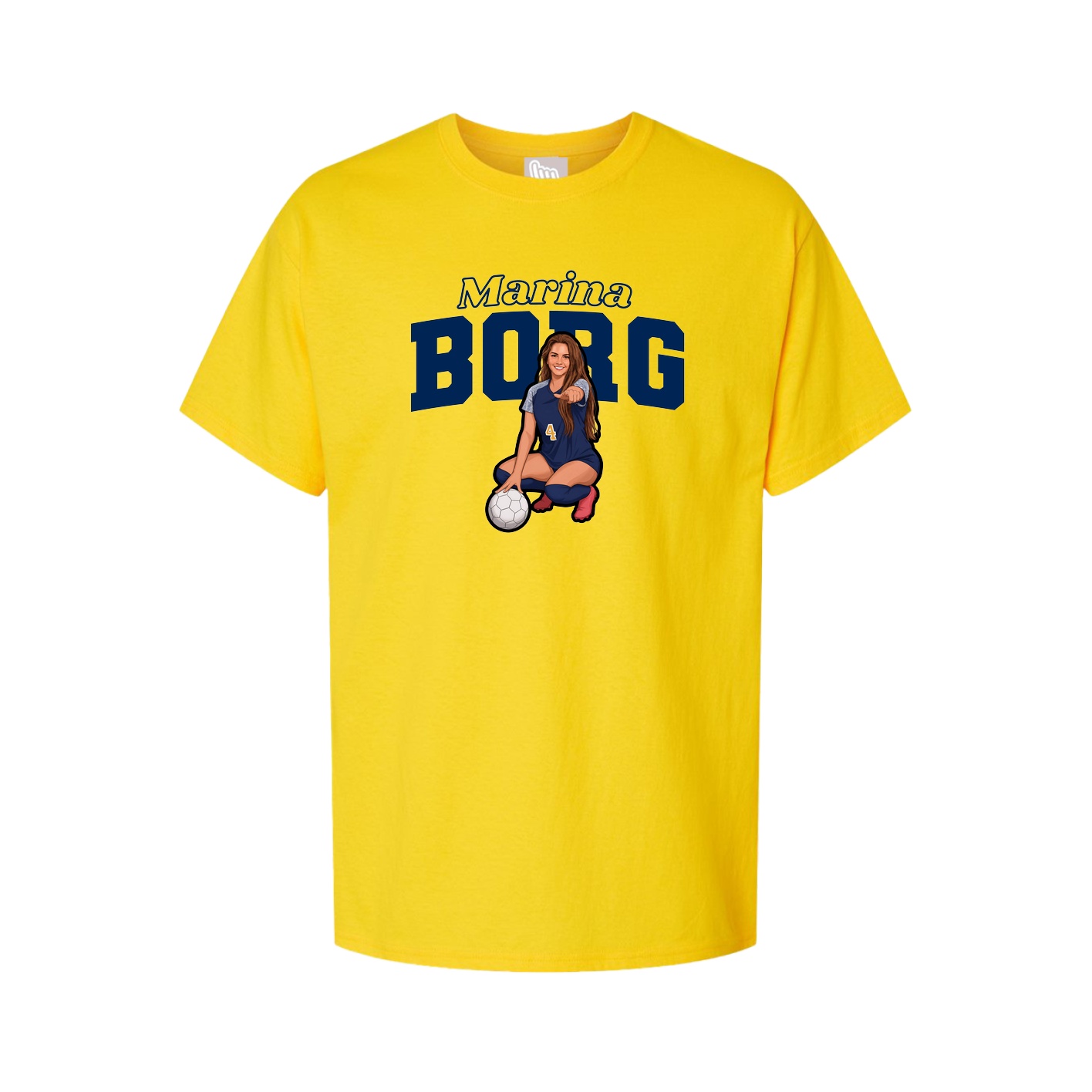 Tee — Name Arch in Gold