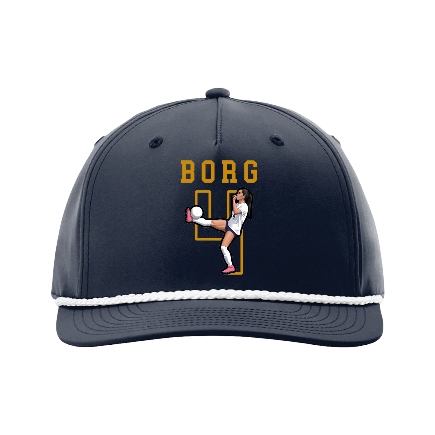 Five-Panel Classic Rope Cap — Shirsey in Navy