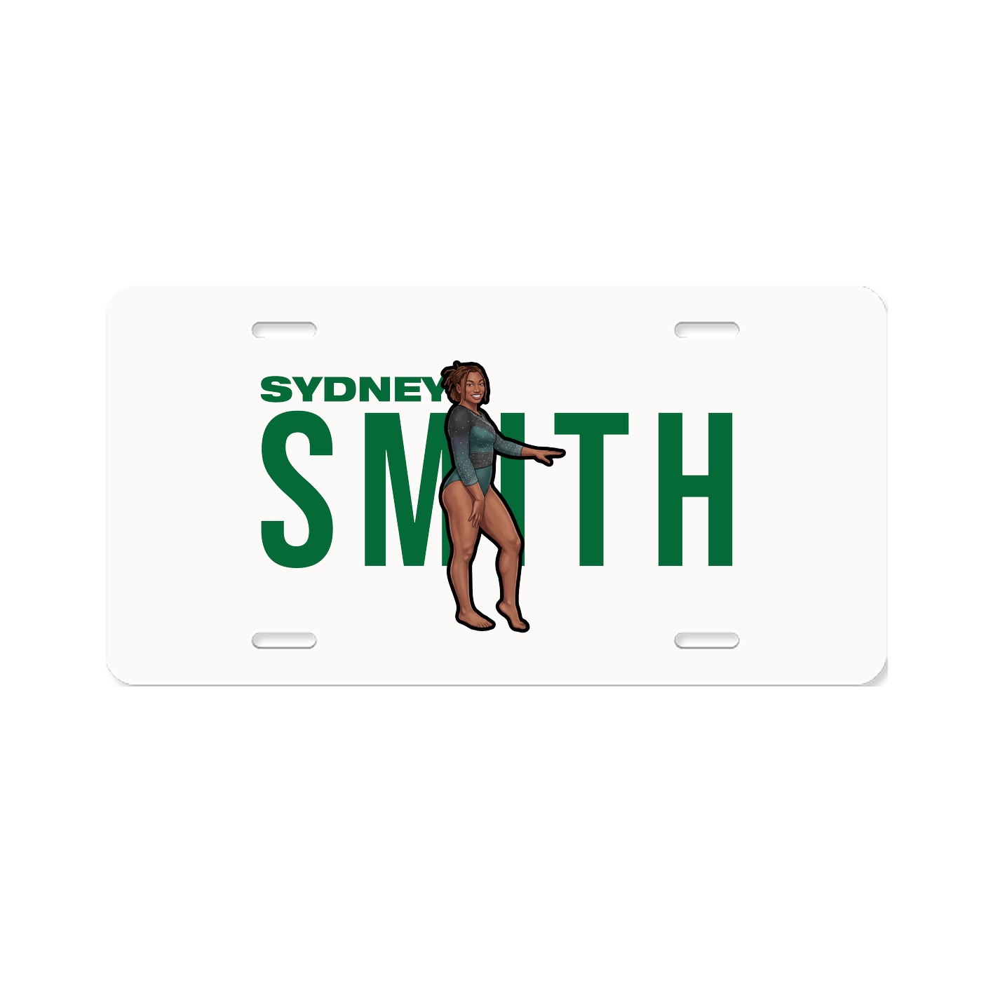 License Plate — Player Name in Classic