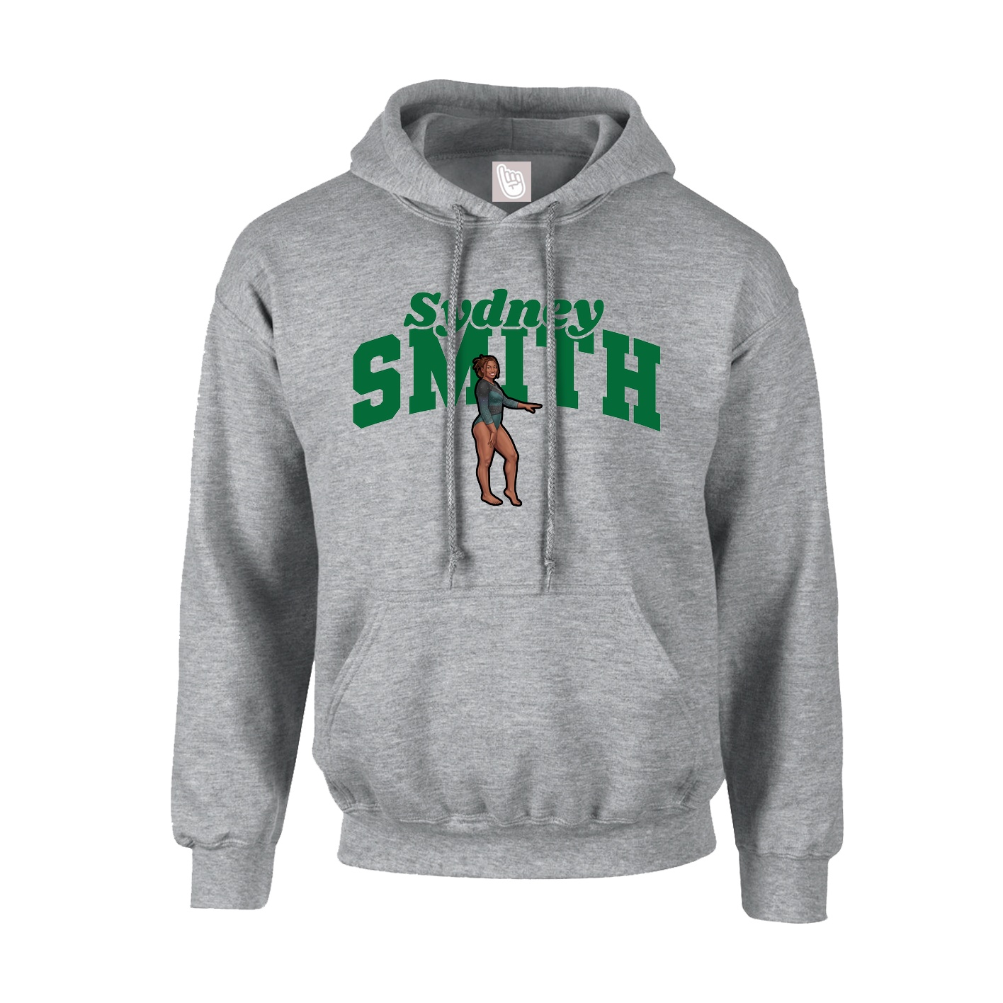 Youth Hoodie — Signature Arch in Grey