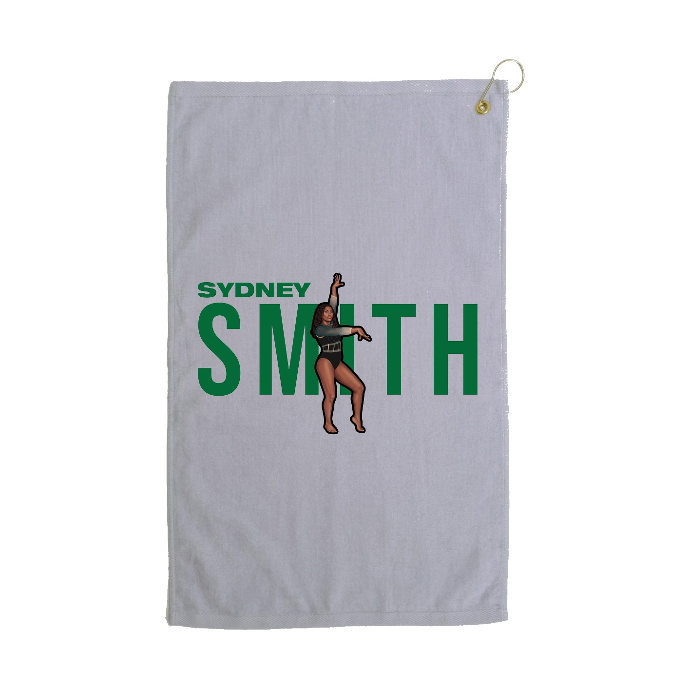Golf Towel — Player Name in Grey