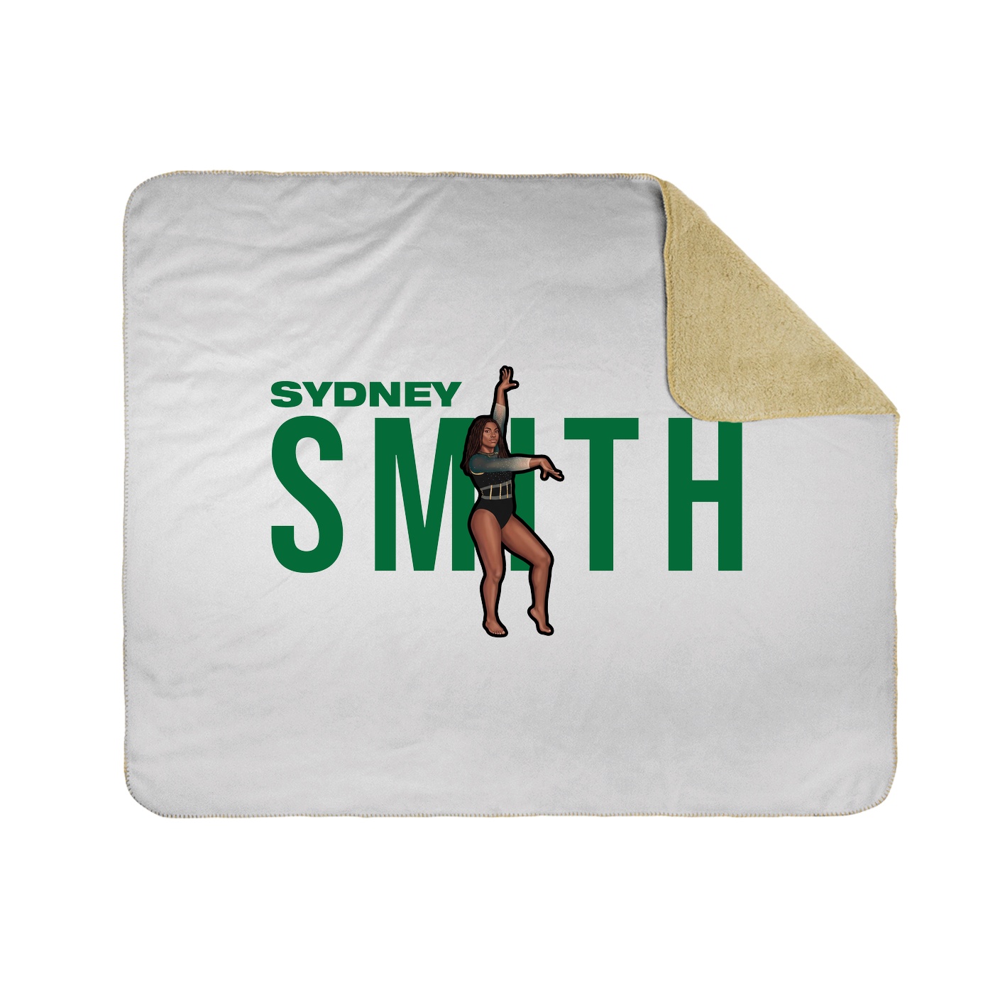 Throw Blanket — Player Name in White