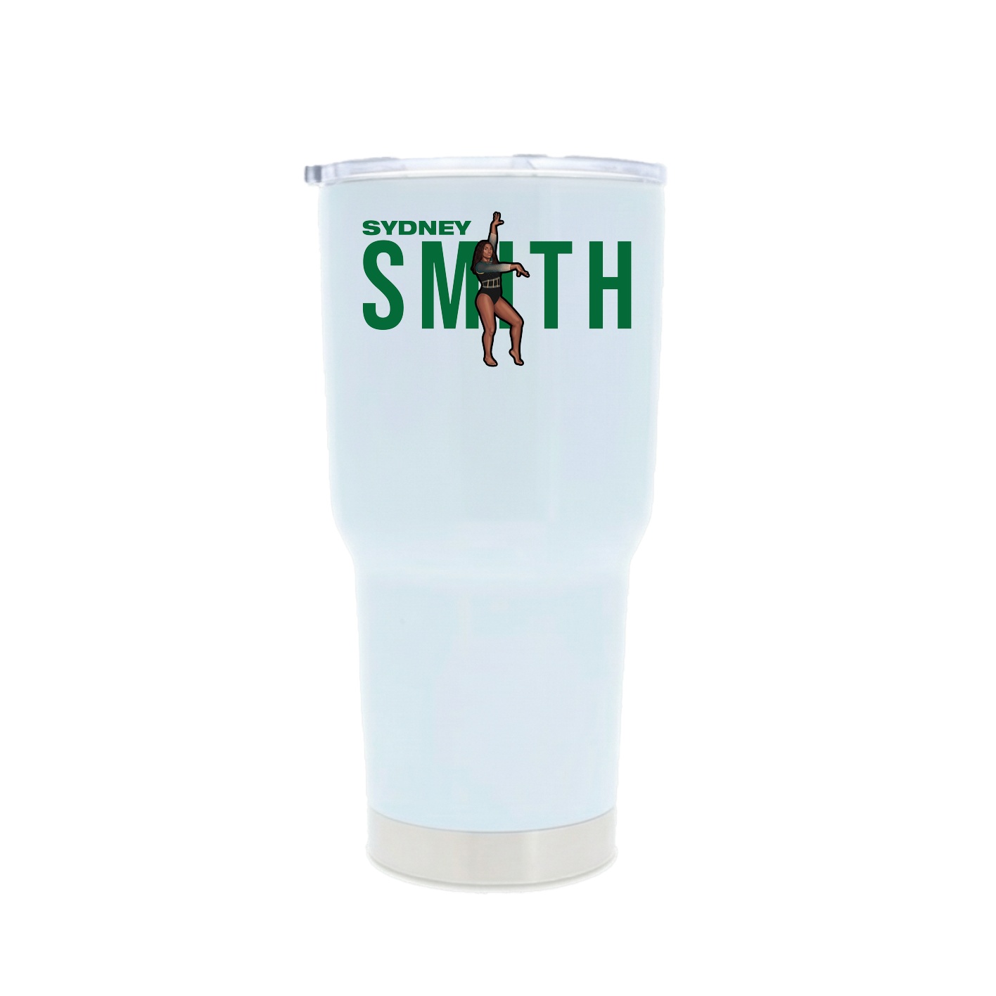 30oz Stainless Steel Tumbler — Player Name in White