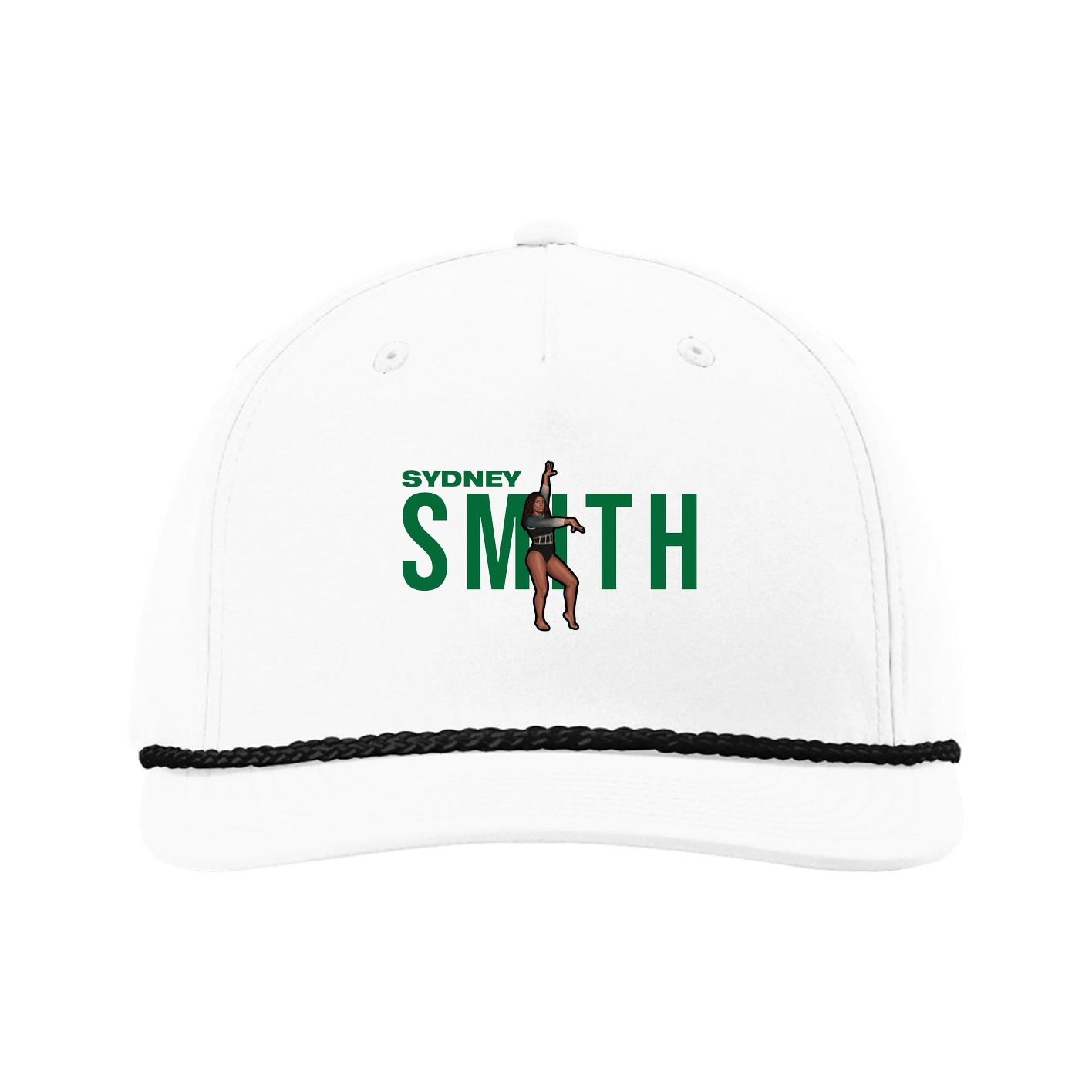 Five-Panel Classic Rope Cap — Player Name in White