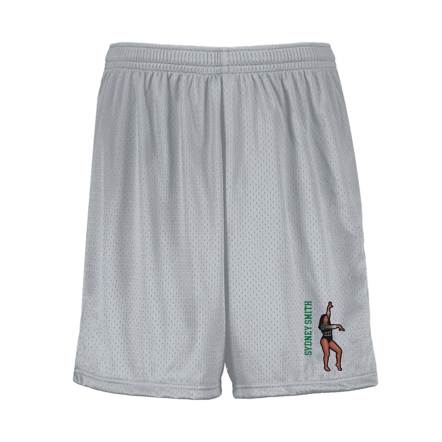 Shorts — Name Vertical in Silver