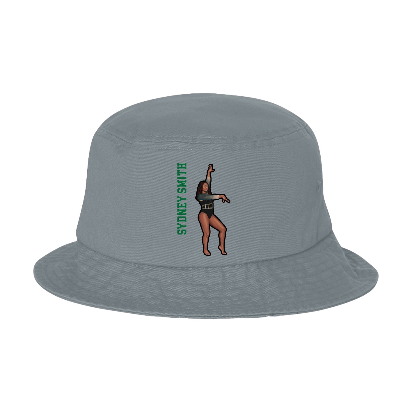 Bucket Cap — Name Vertical in Grey