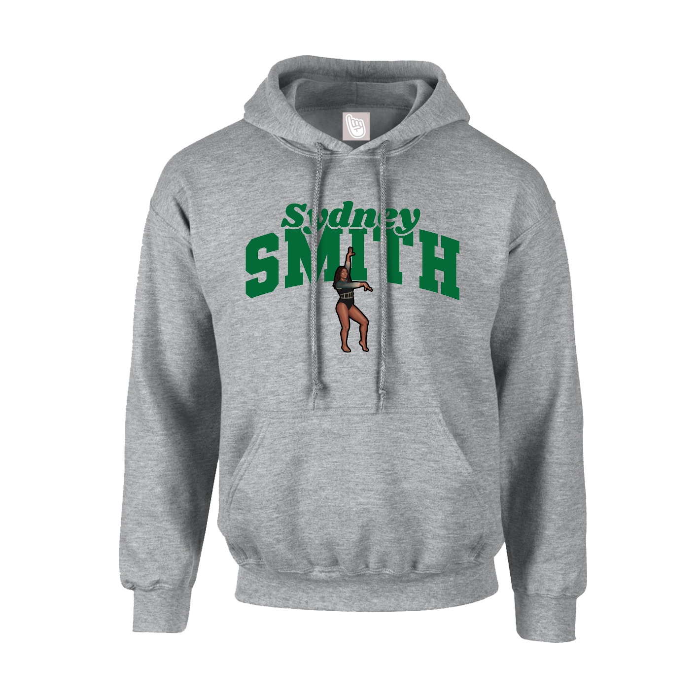 Youth Hoodie — Signature Arch in Grey