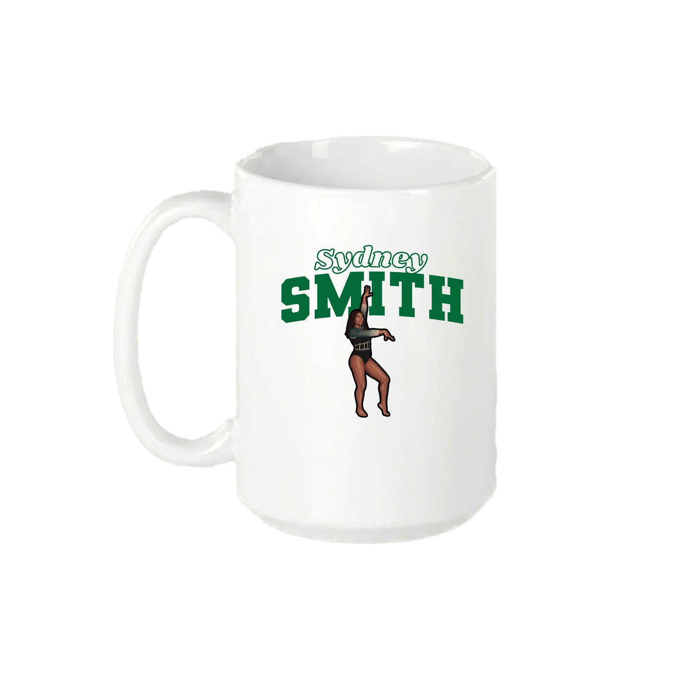 15oz Coffee Mug — Name Arch in White