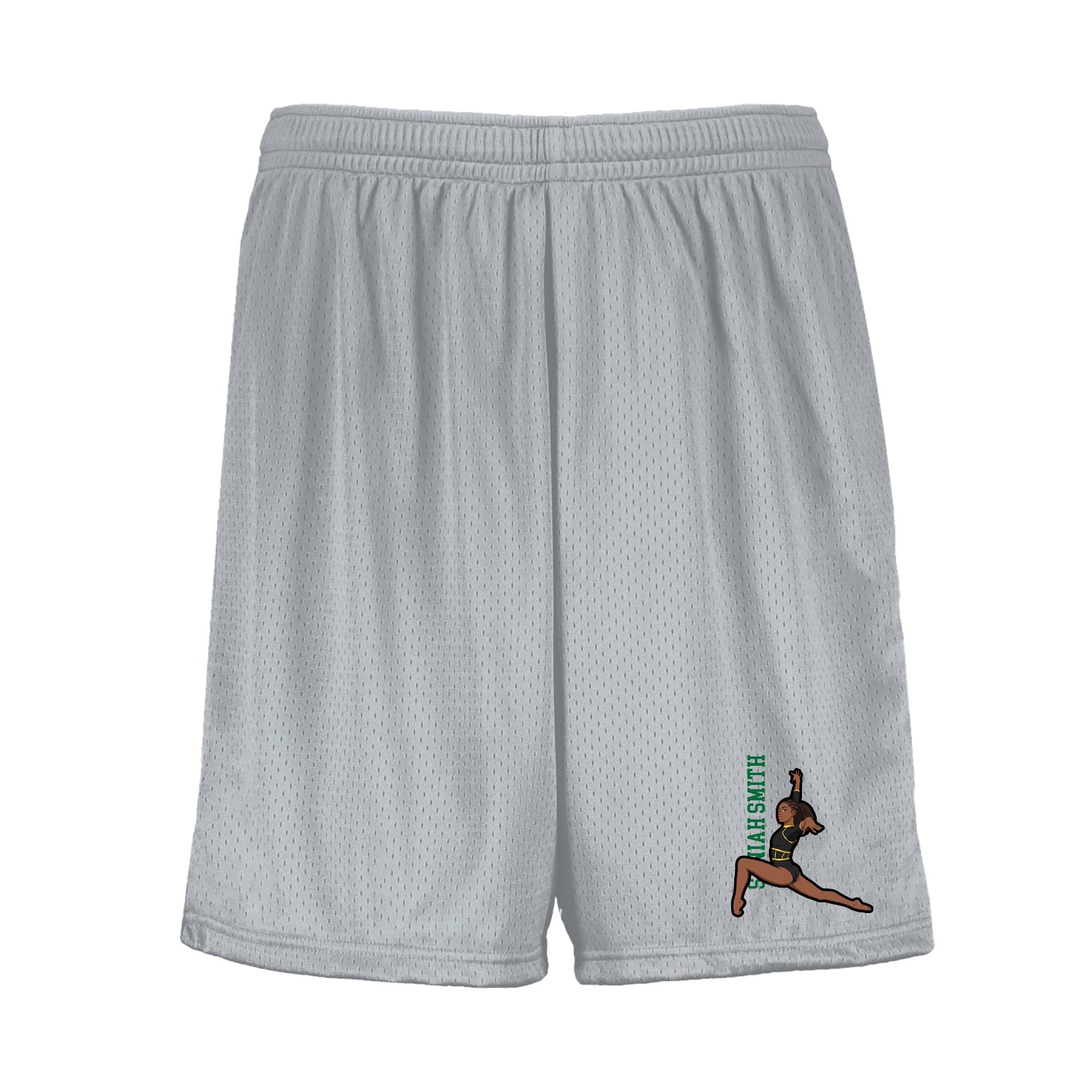 Shorts — Name Vertical in Silver