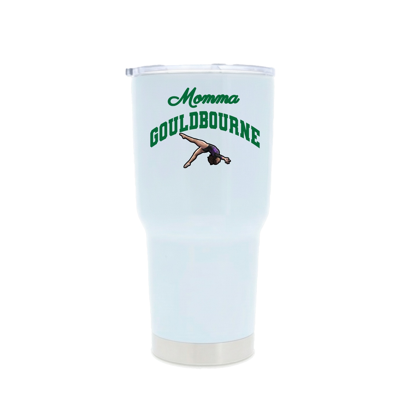 30oz Stainless Steel Tumbler — Mothers Day Arch in White