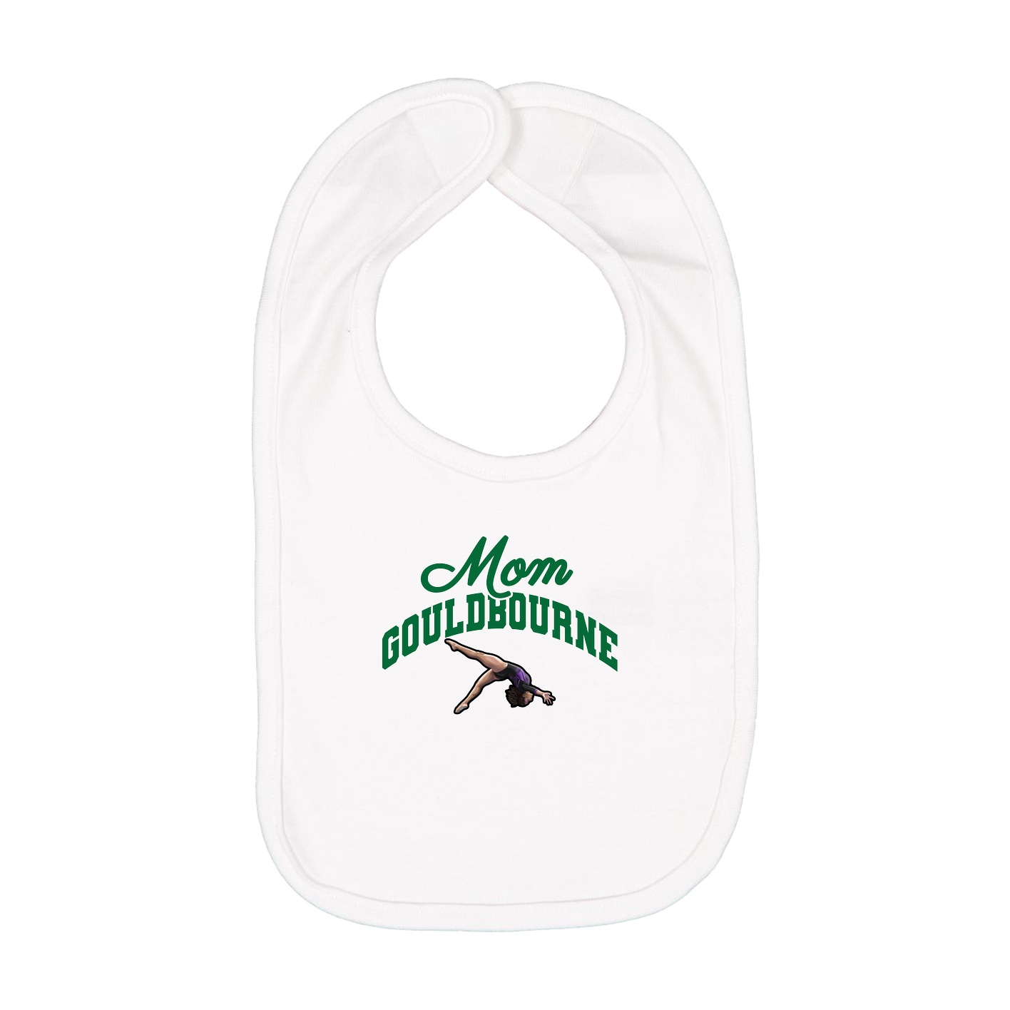 Infant Bib — Mothers Day Arch in White