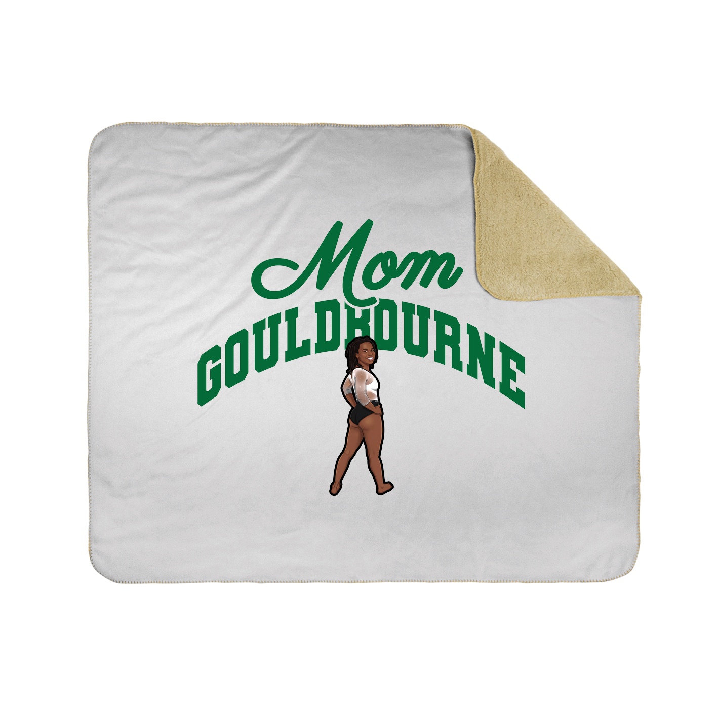 Throw Blanket — Mothers Day Arch in White