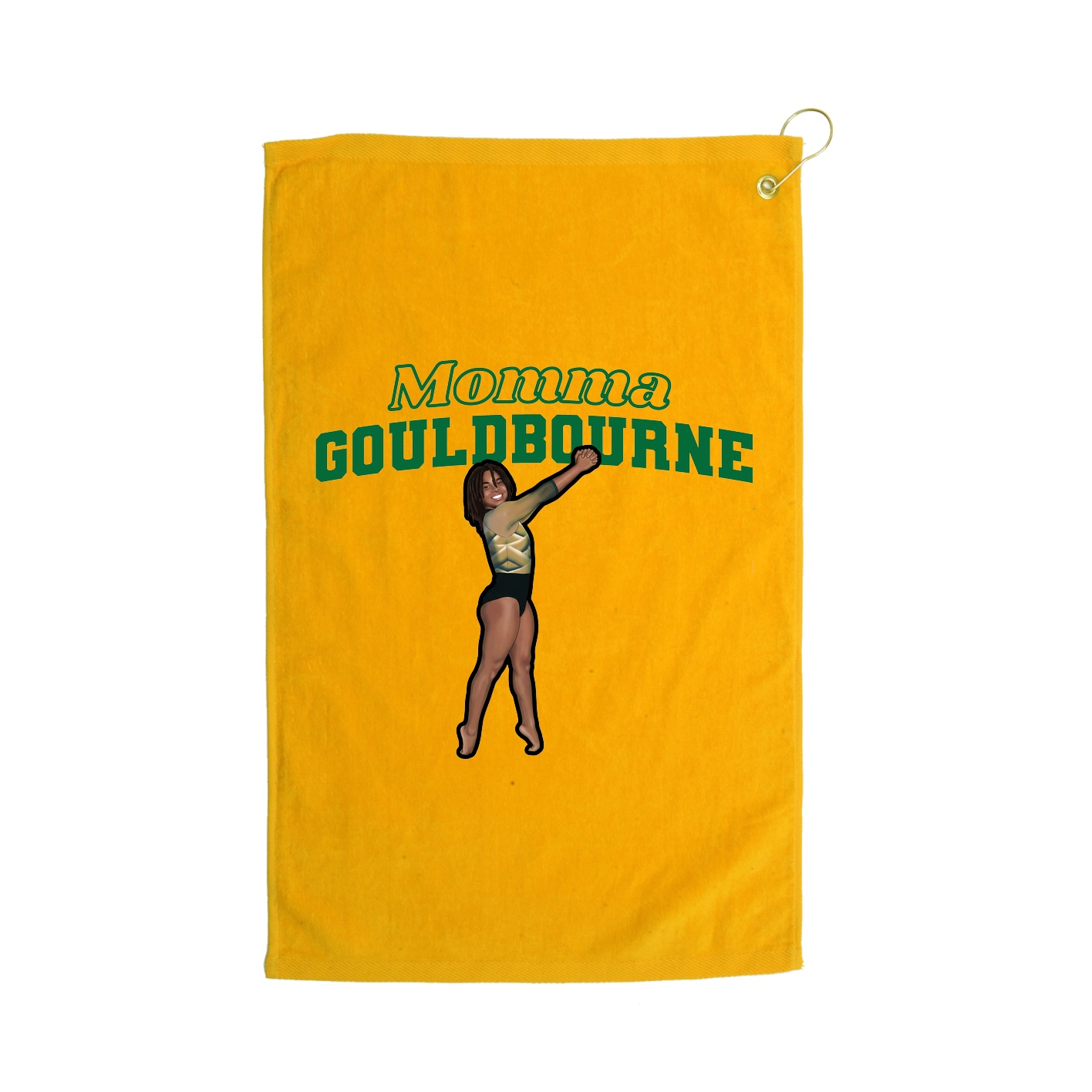 Golf Towel — Mothers Day Block in Gold