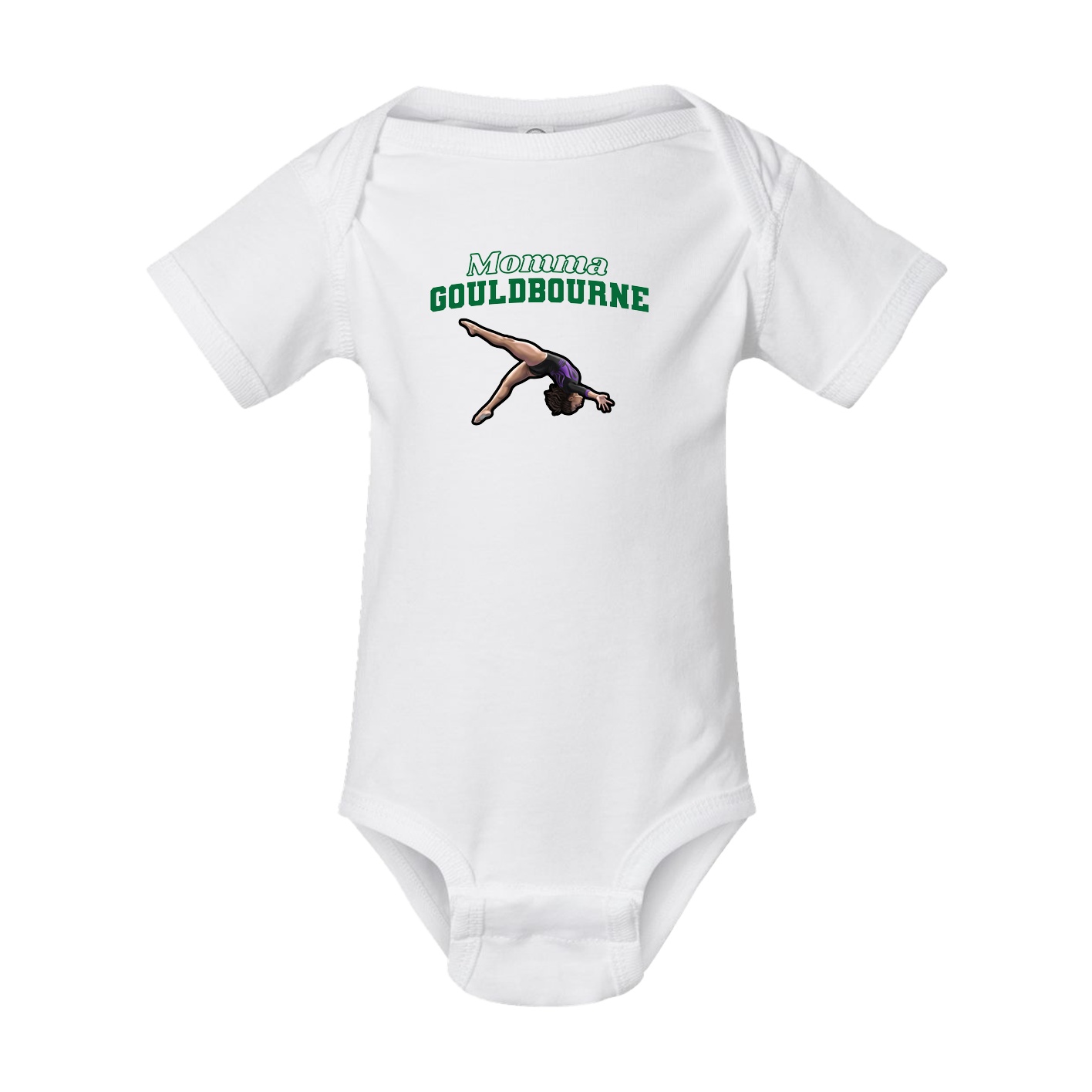 Baby Onesie — Mothers Day Block in White