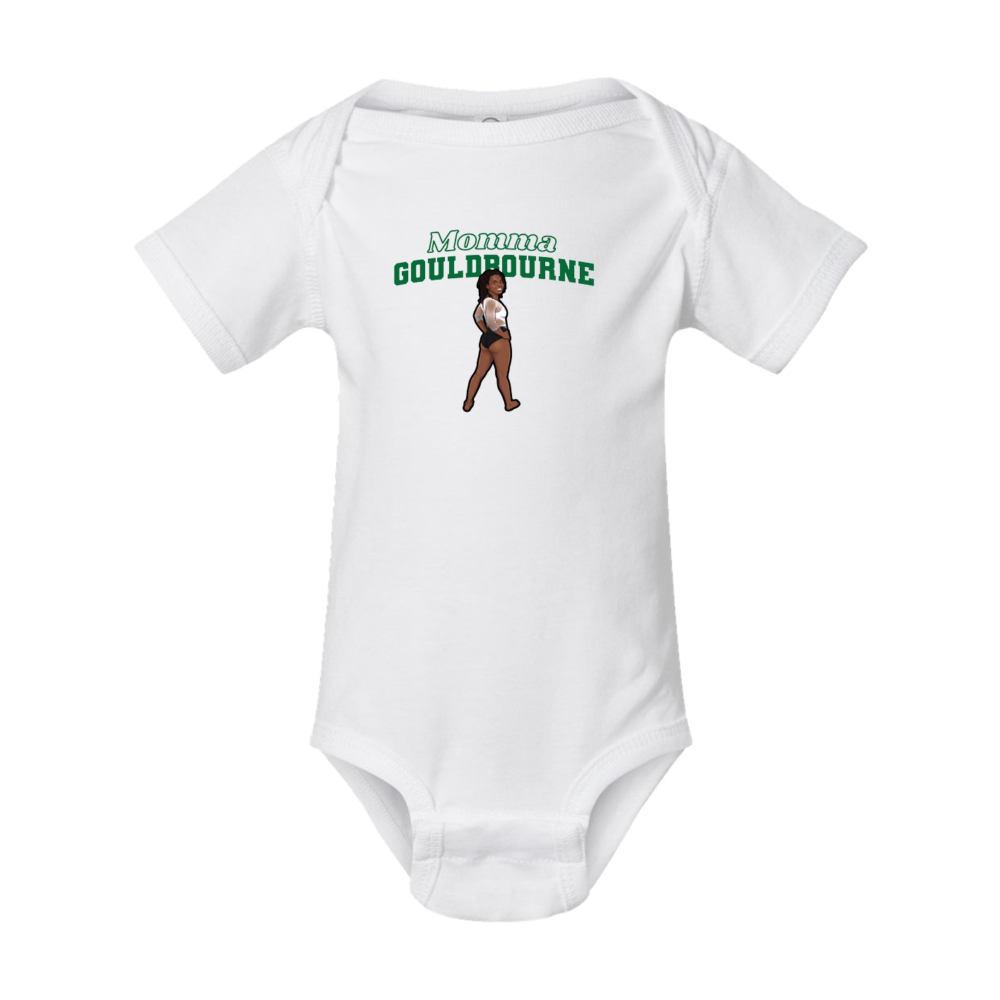 Baby Onesie — Mothers Day Block in White