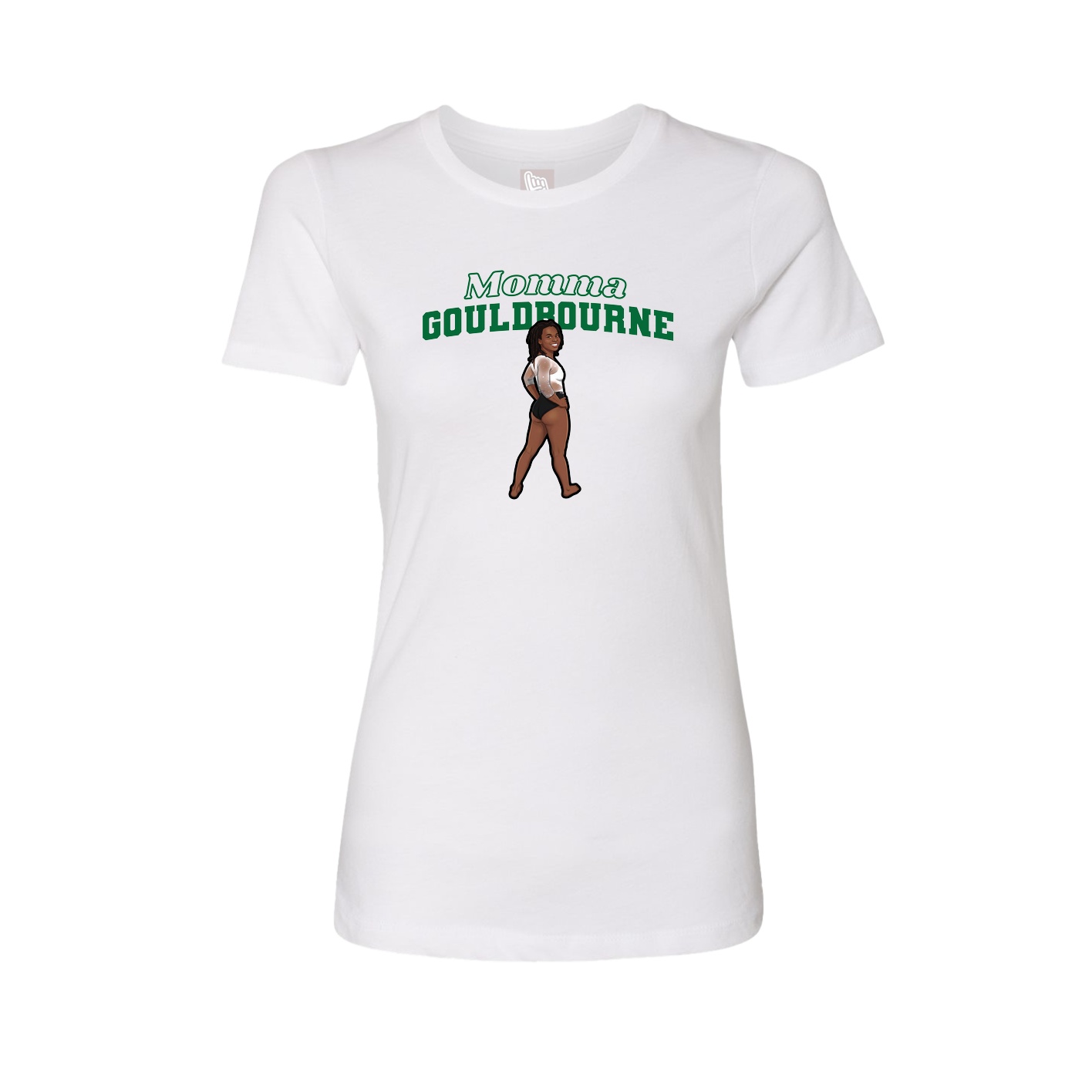 Womens Tee — Mothers Day Block in White