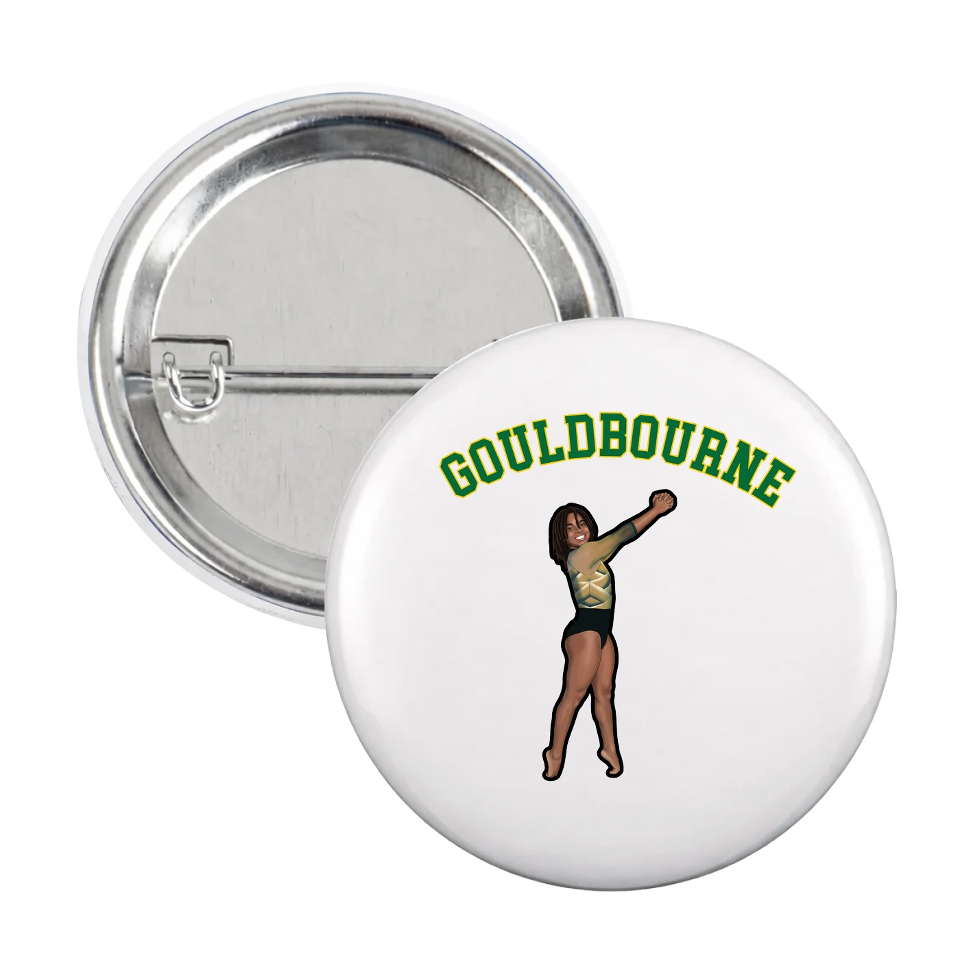 Game Day Button — Shirsey Arch in White
