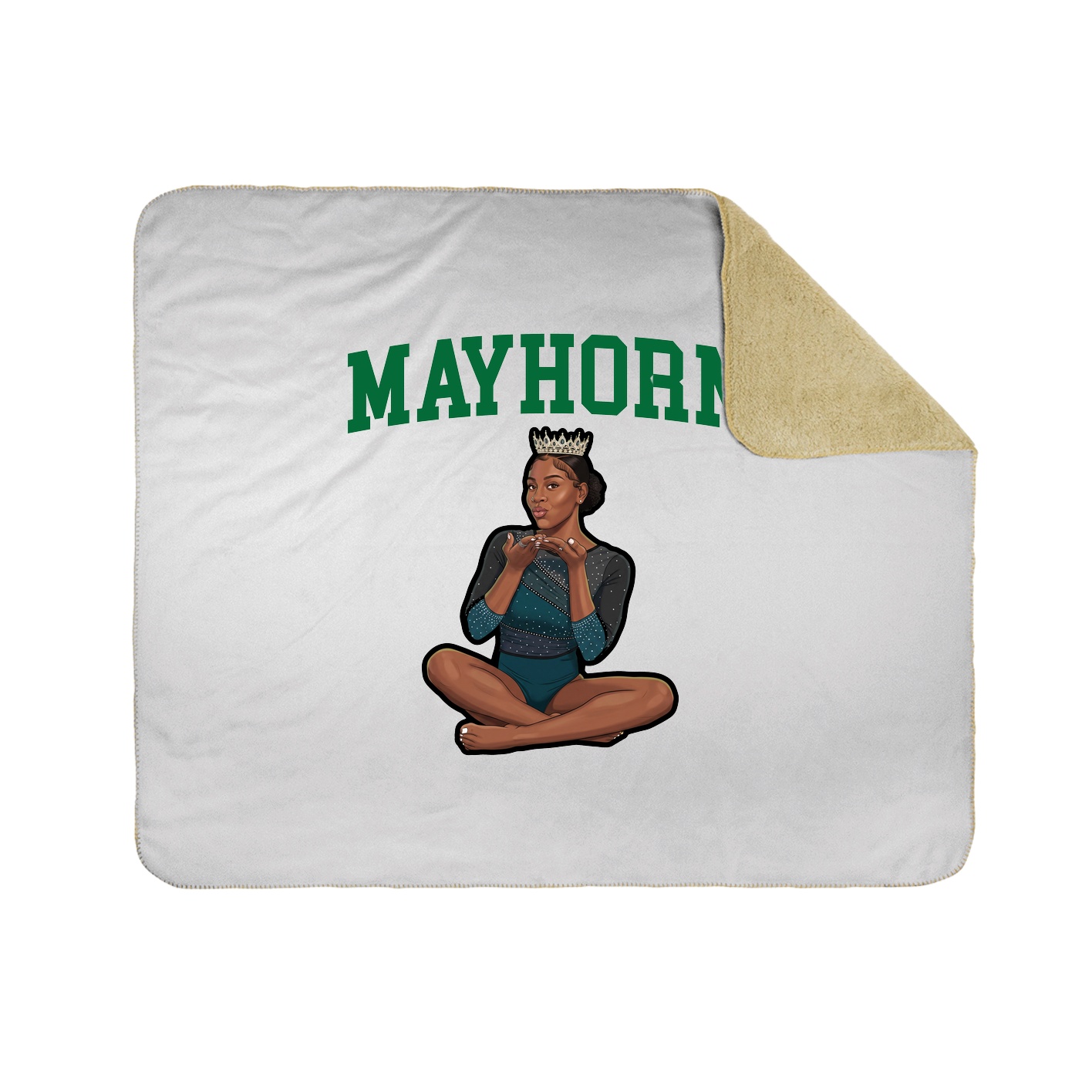 Throw Blanket — Shirsey in White