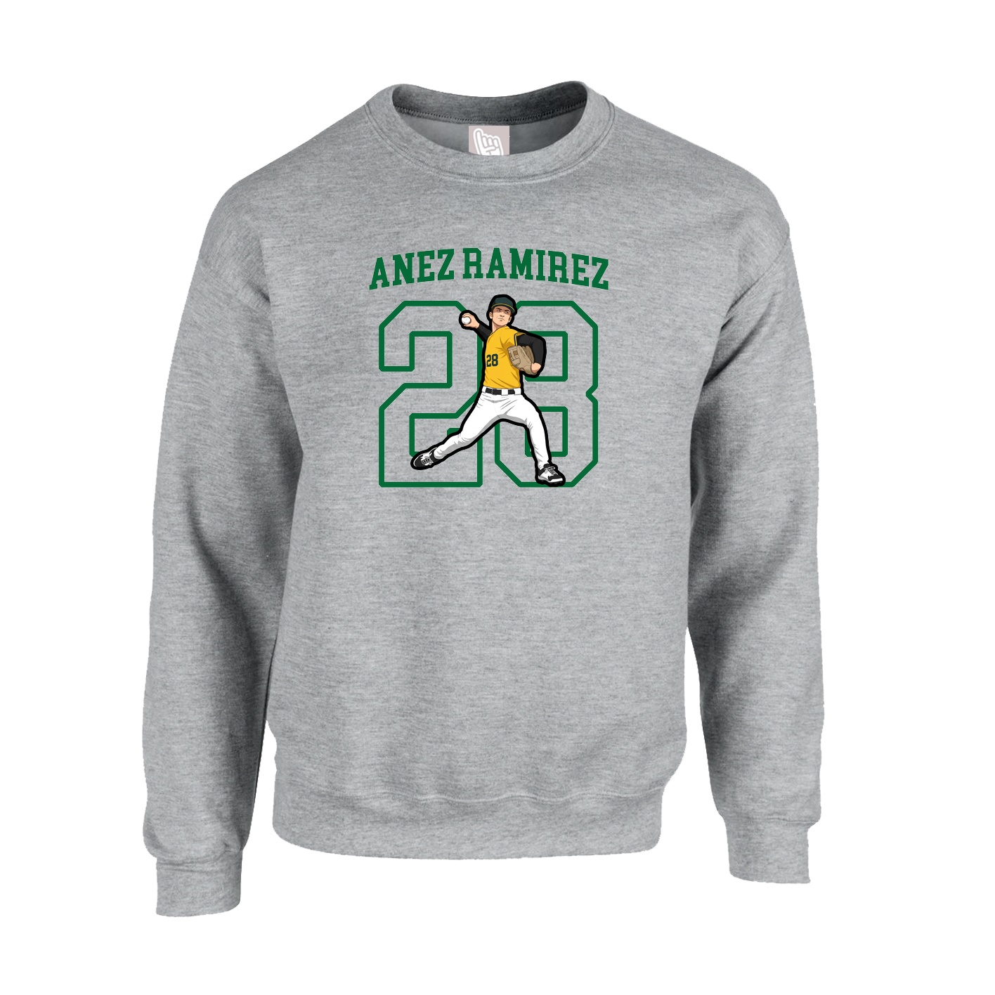 Fleece Crew — Shirsey in Grey
