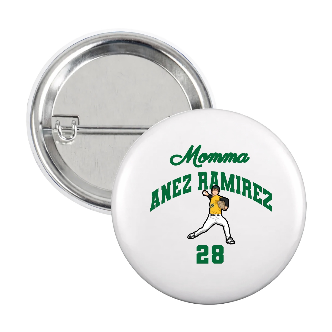 Game Day Button — Mothers Day Arch in White