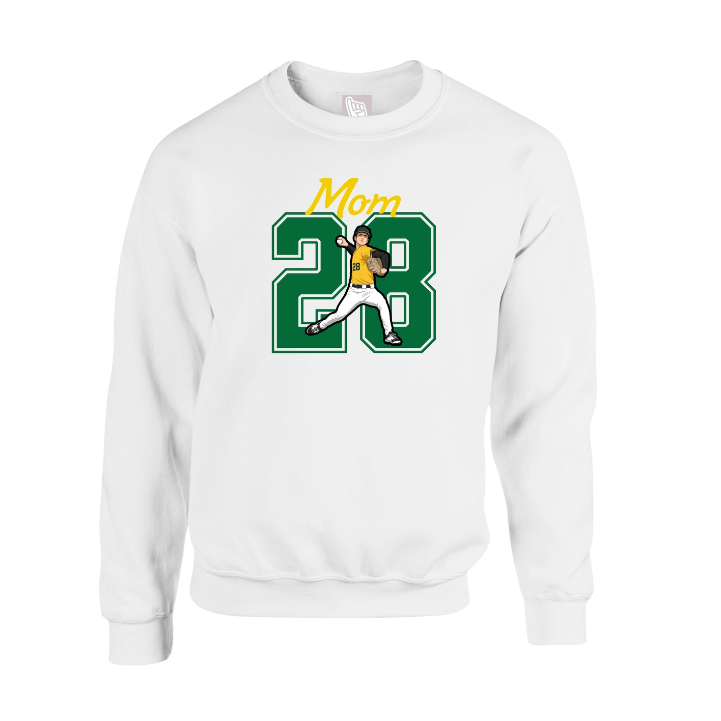 Fleece Crew — Mothers Day Shirsey in White