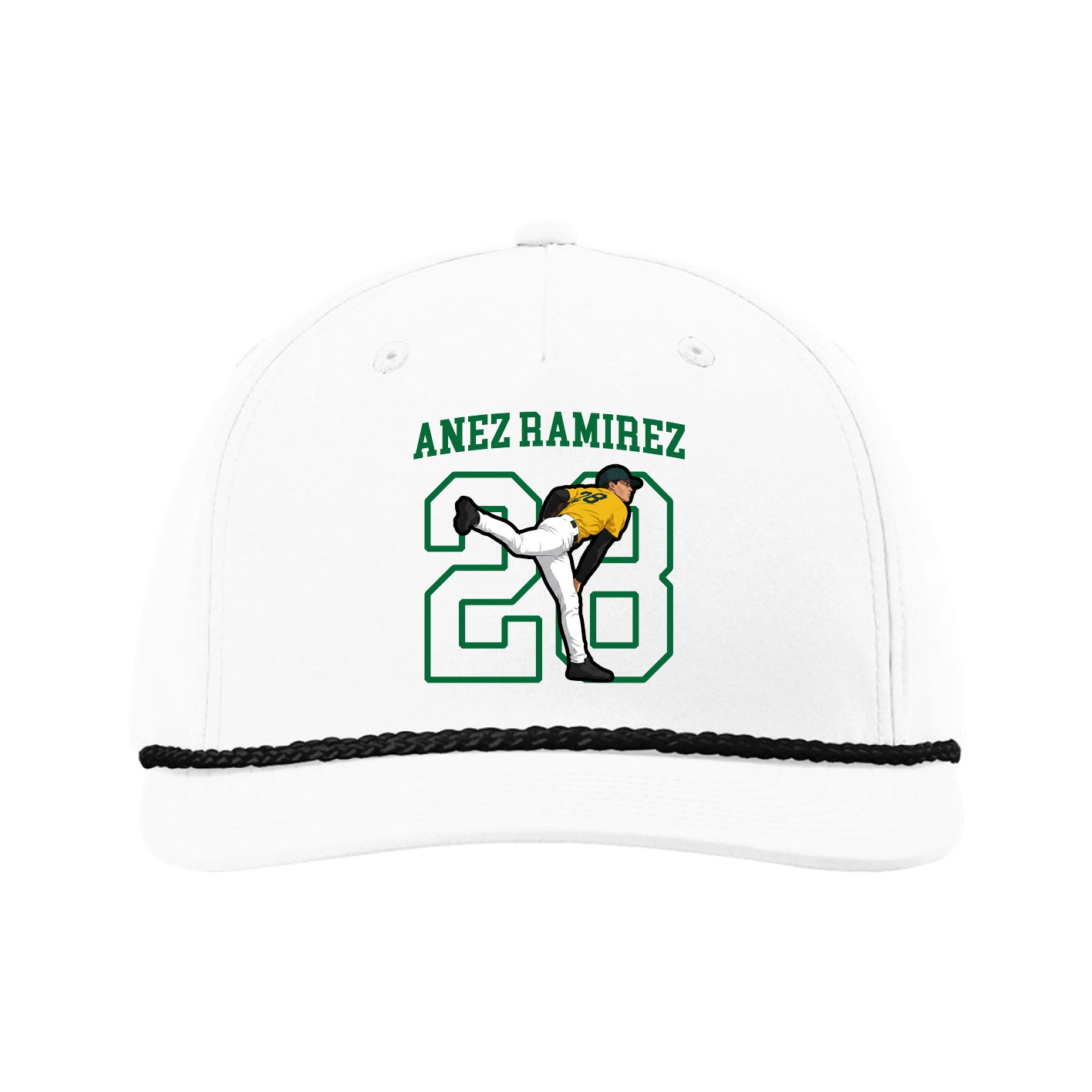 Five-Panel Classic Rope Cap — Shirsey in White