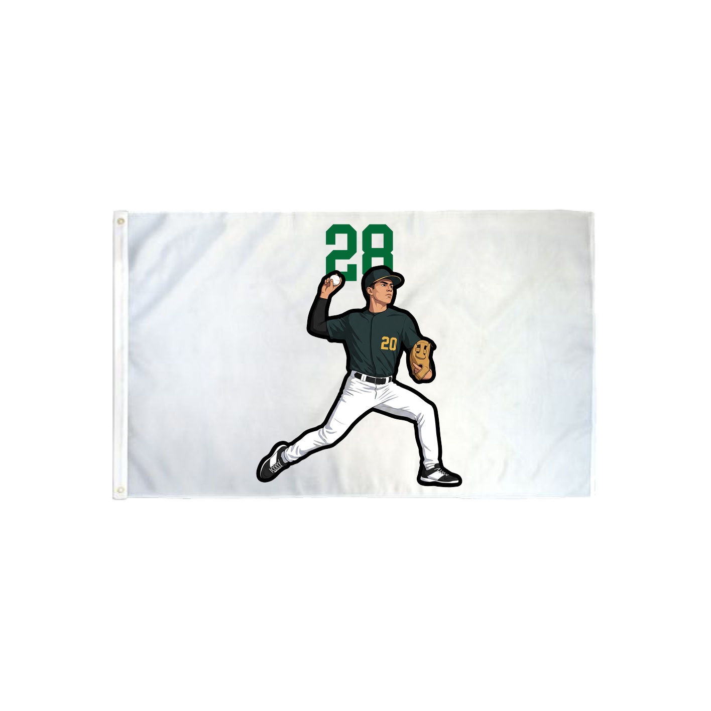 3x5 Flag — Number Top in Classic