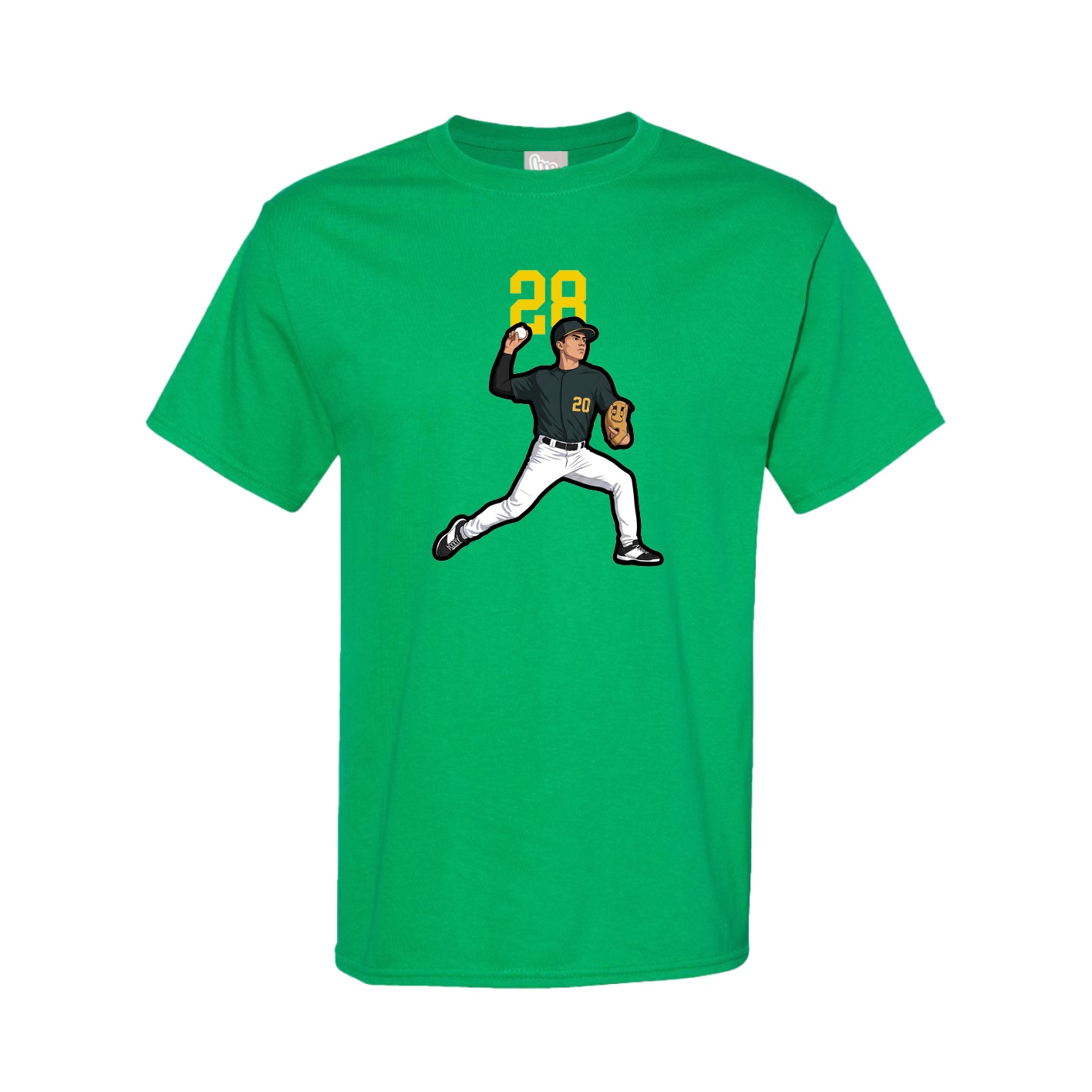 Tee — Number Top in Green