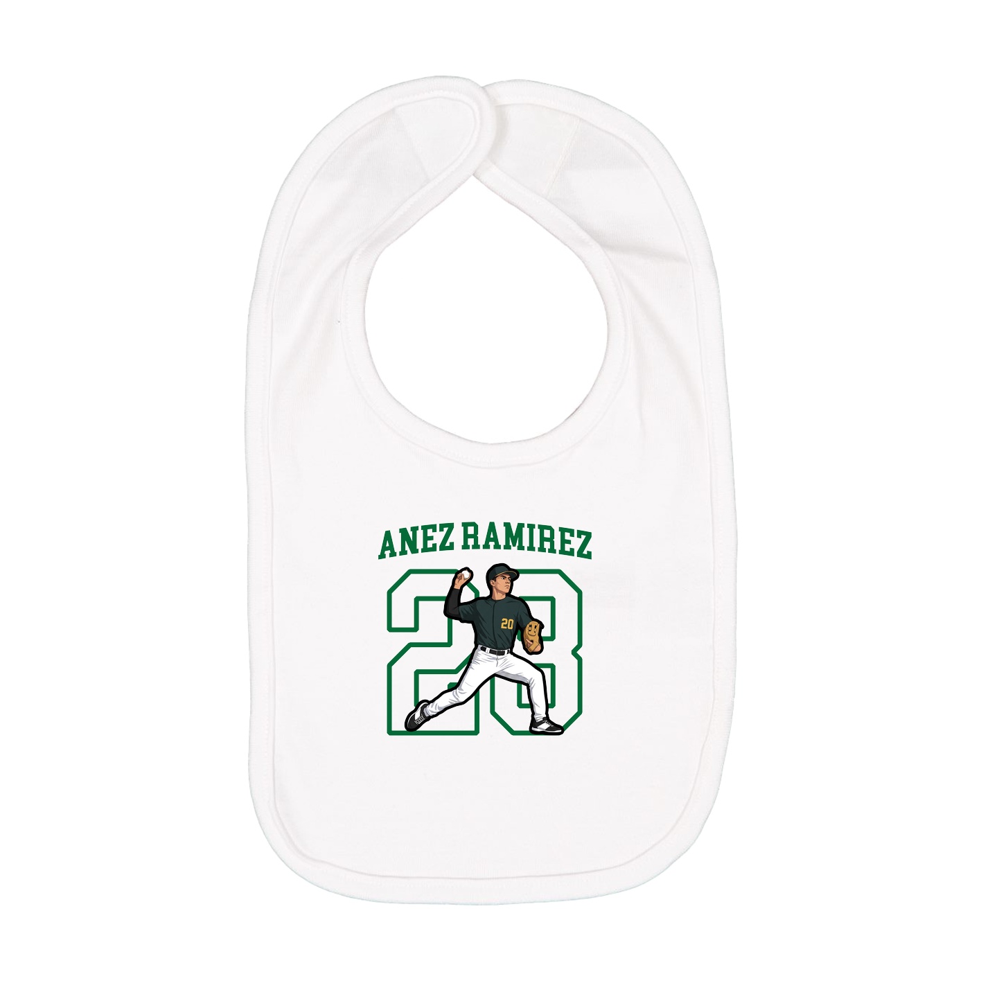 Infant Bib — Shirsey in White