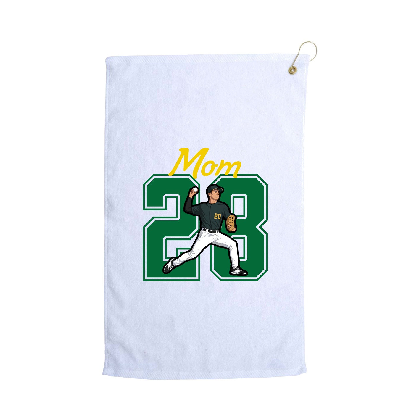 Golf Towel — Mothers Day Shirsey in White