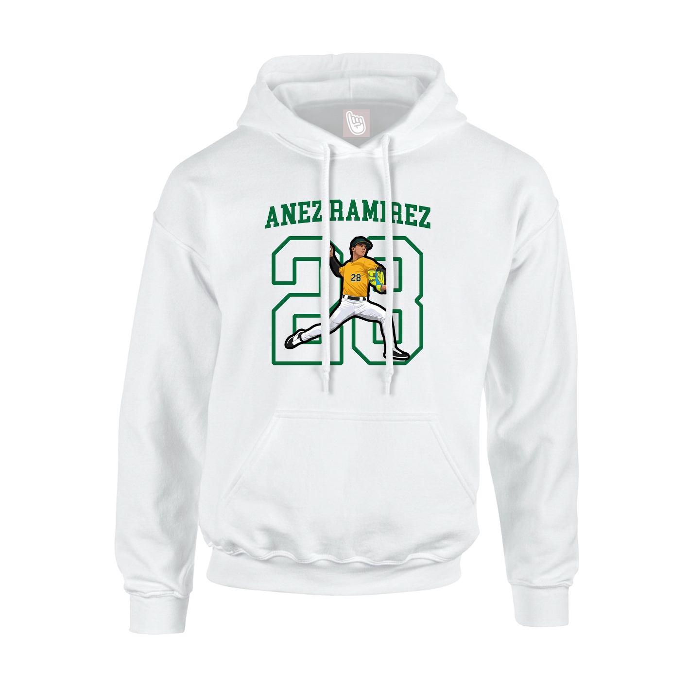 Hoodie — Shirsey in White