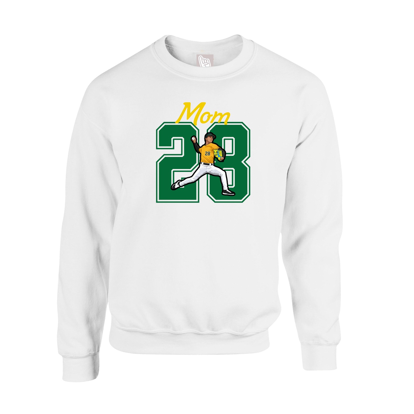 Fleece Crew — Mothers Day Shirsey in White