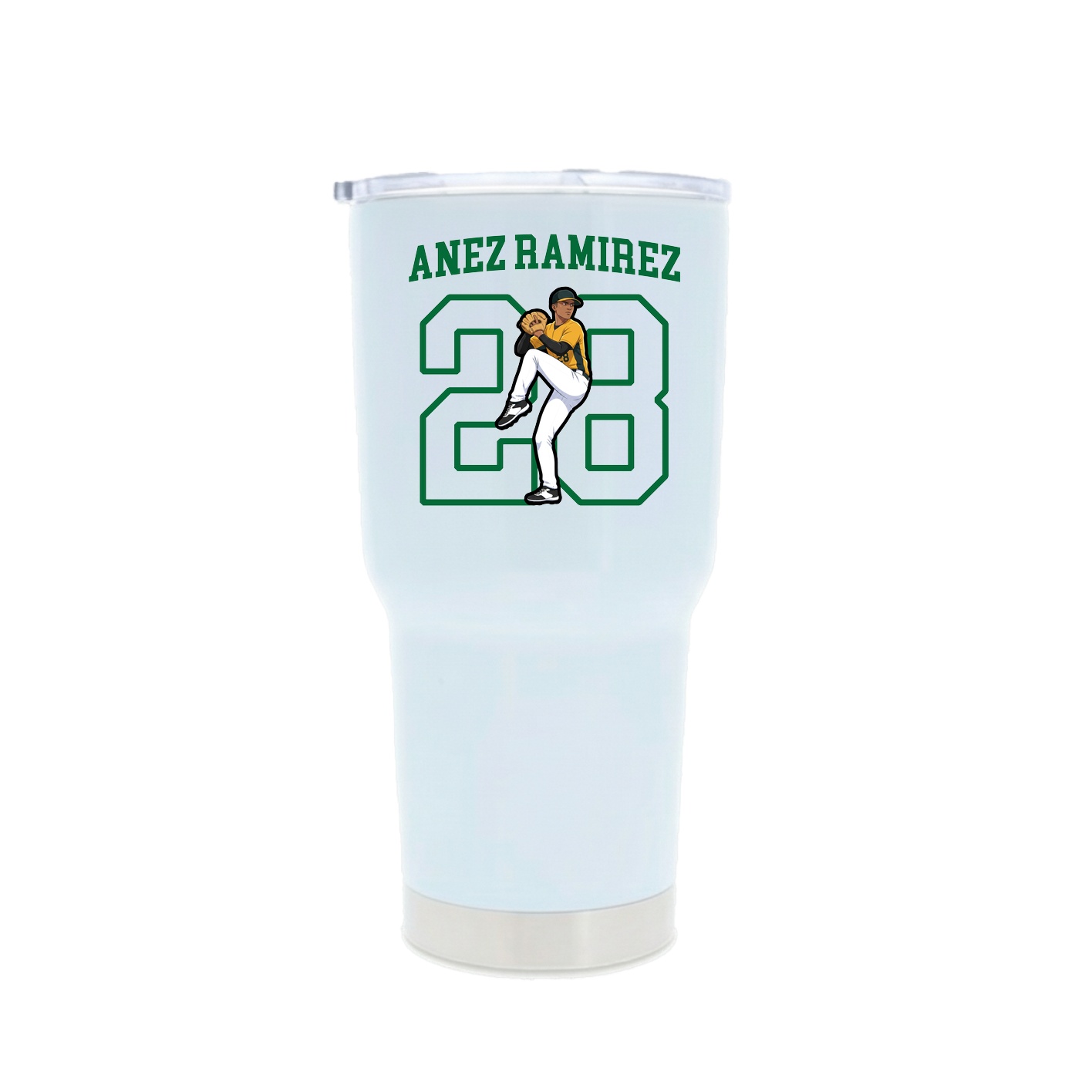 30oz Stainless Steel Tumbler — Shirsey in White