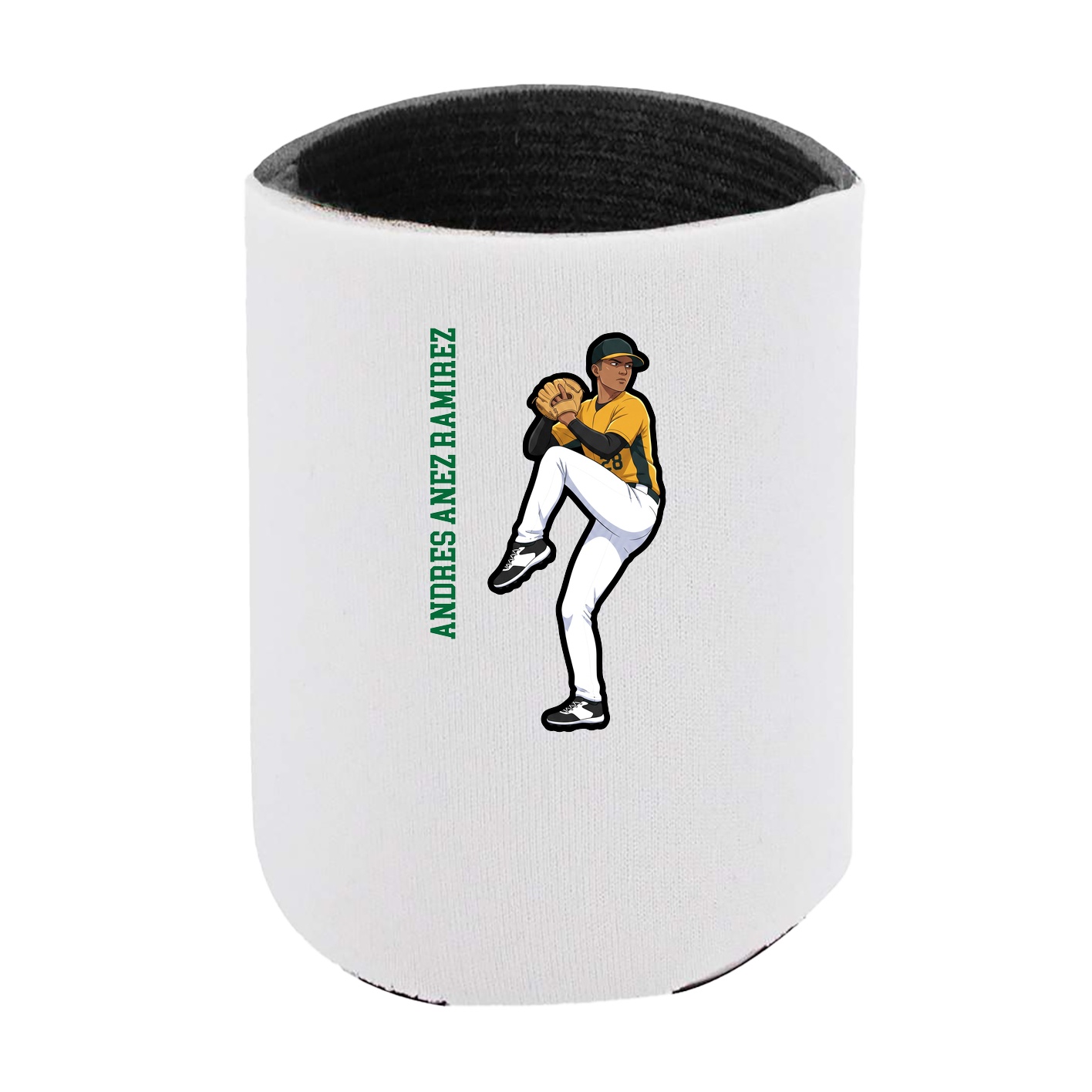 Can Holder — Name Vertical in White