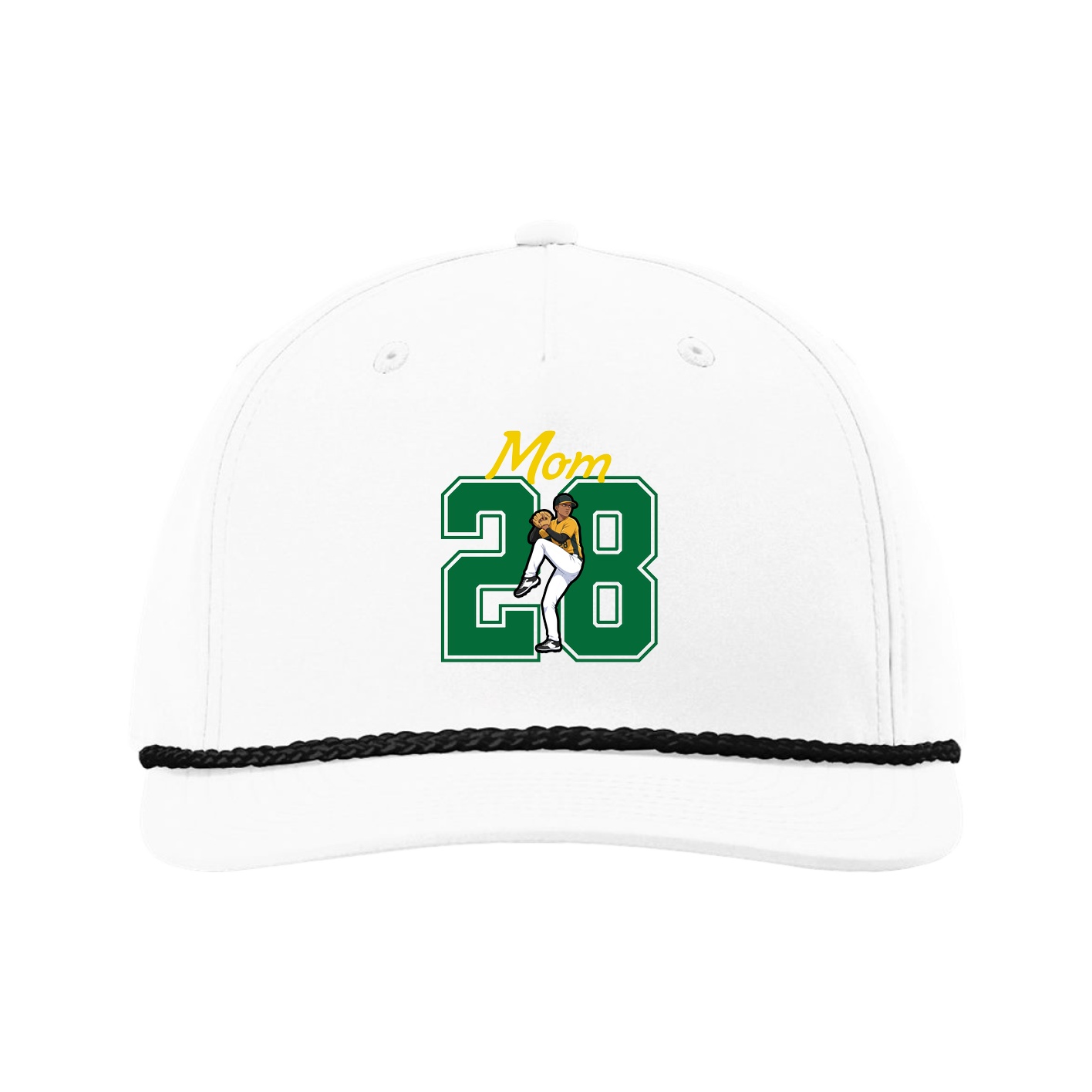 Five-Panel Classic Rope Cap — Mothers Day Shirsey in White