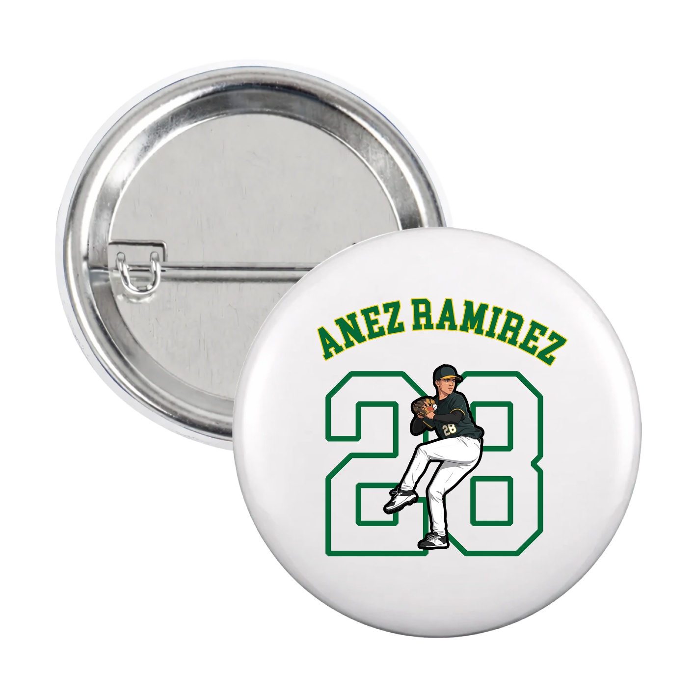Game Day Button — Shirsey Arch in White