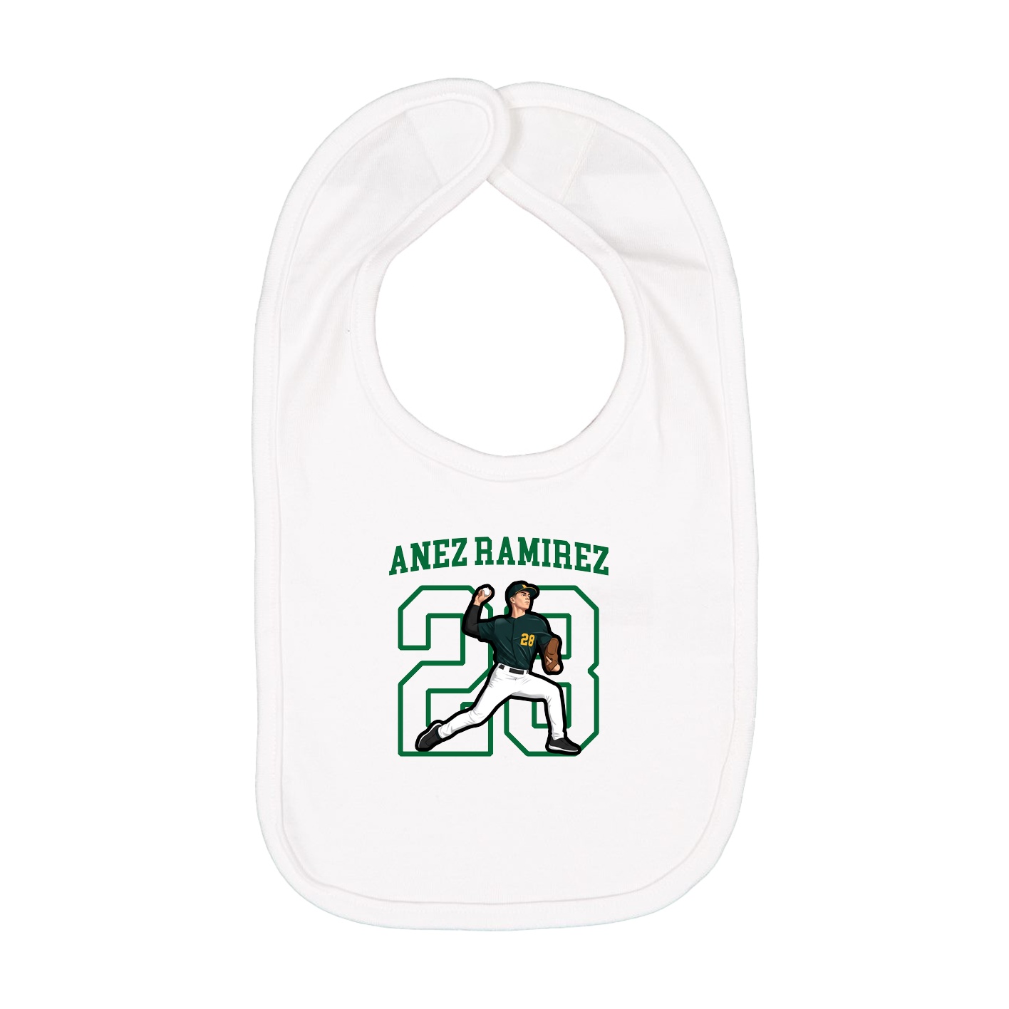 Infant Bib — Shirsey in White