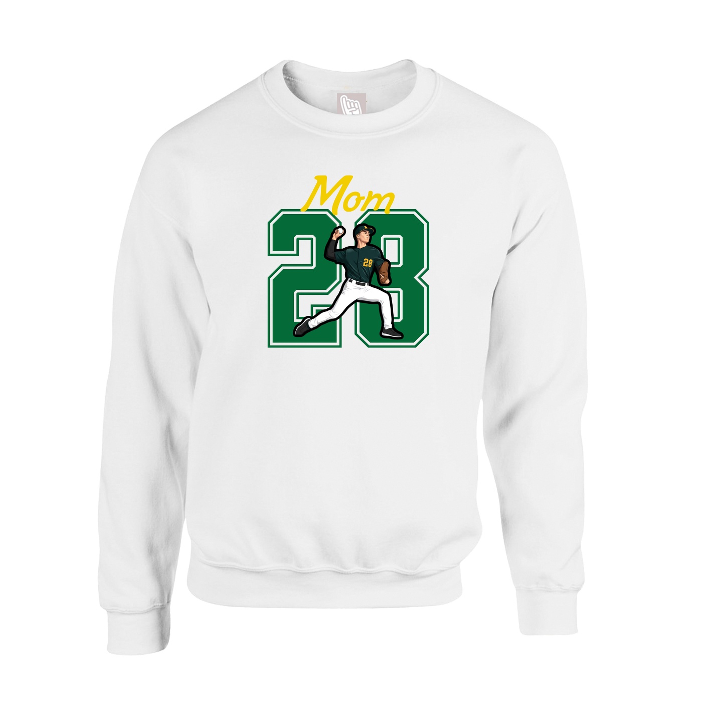 Fleece Crew — Mothers Day Shirsey in White