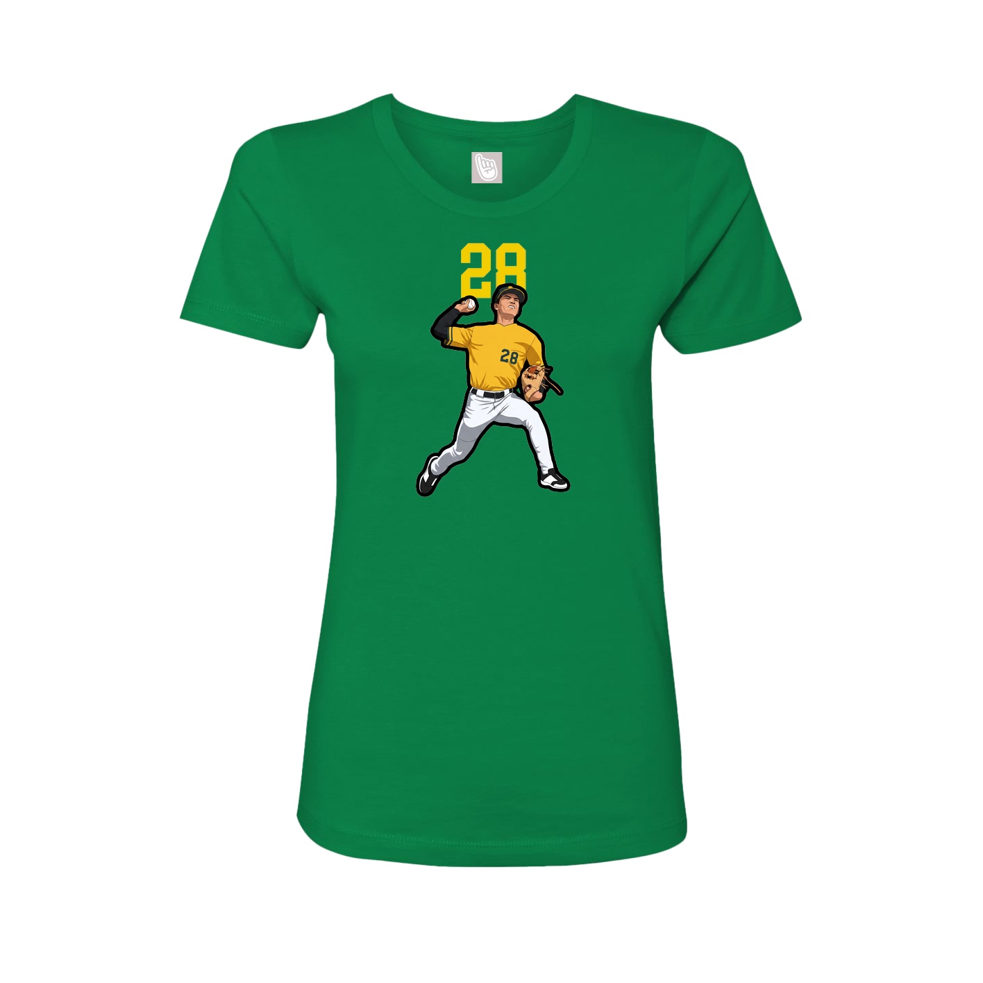 Womens Tee — Number Top in Green