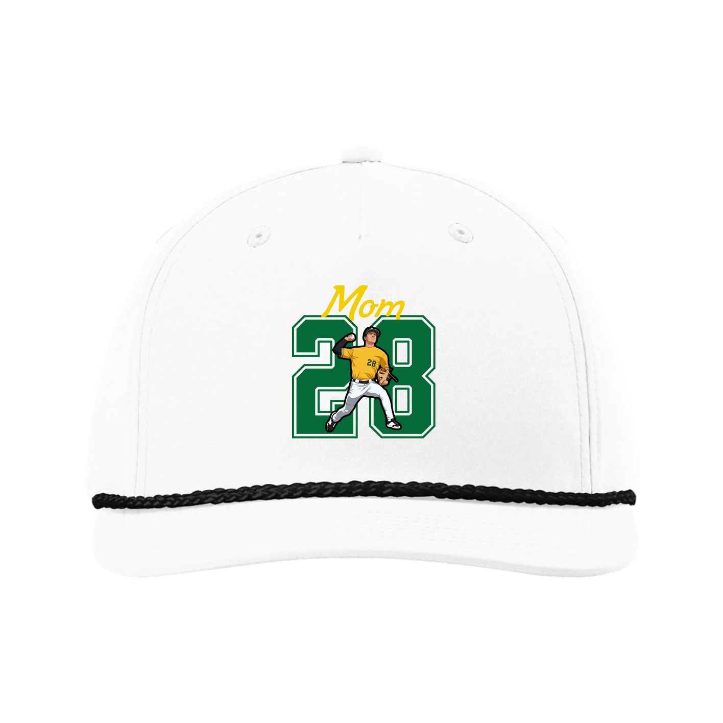 Five-Panel Classic Rope Cap — Mothers Day Shirsey in White