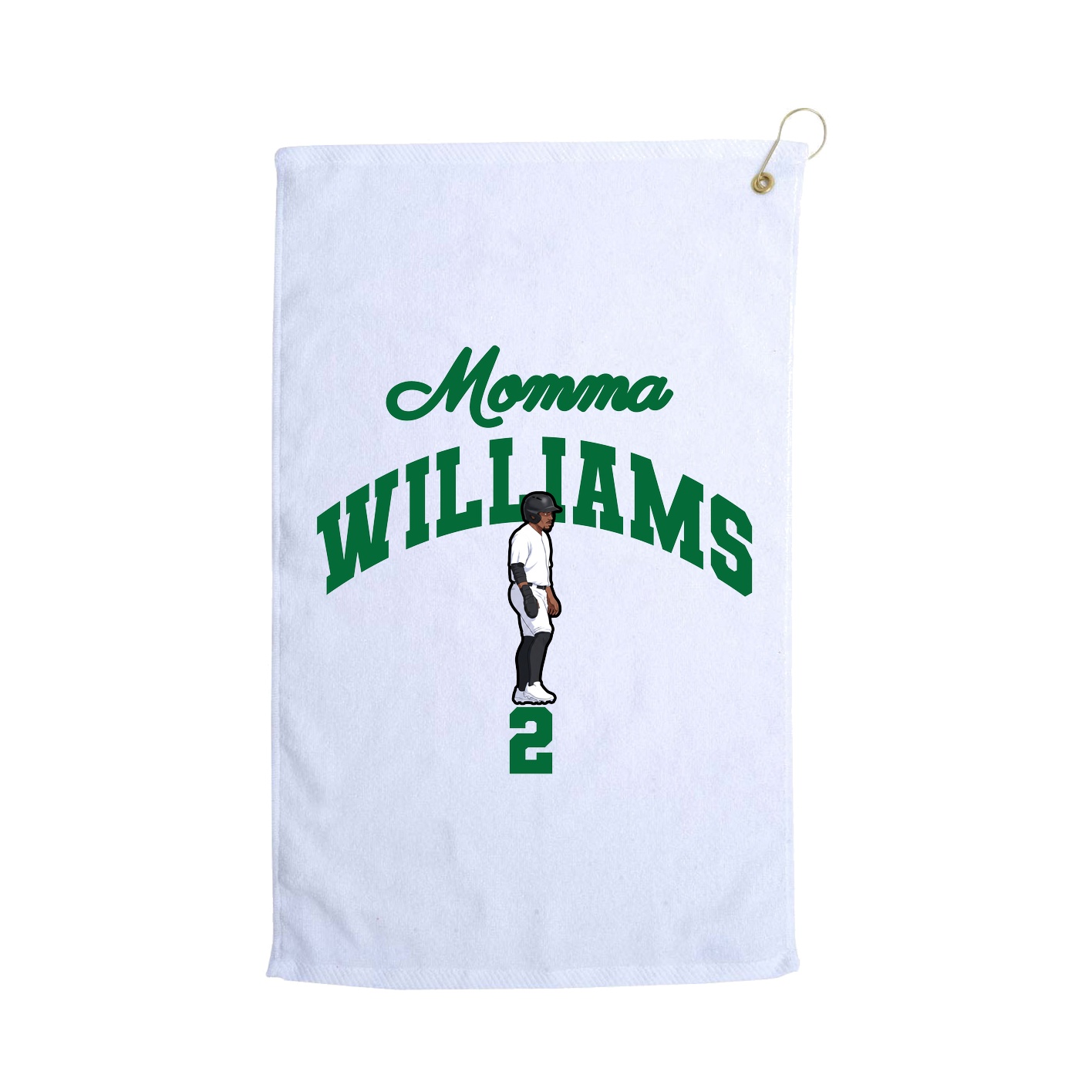Golf Towel — Mothers Day Arch in White