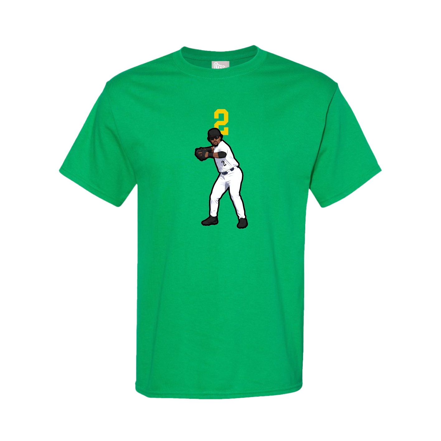 Youth Tee — Number Top in Green