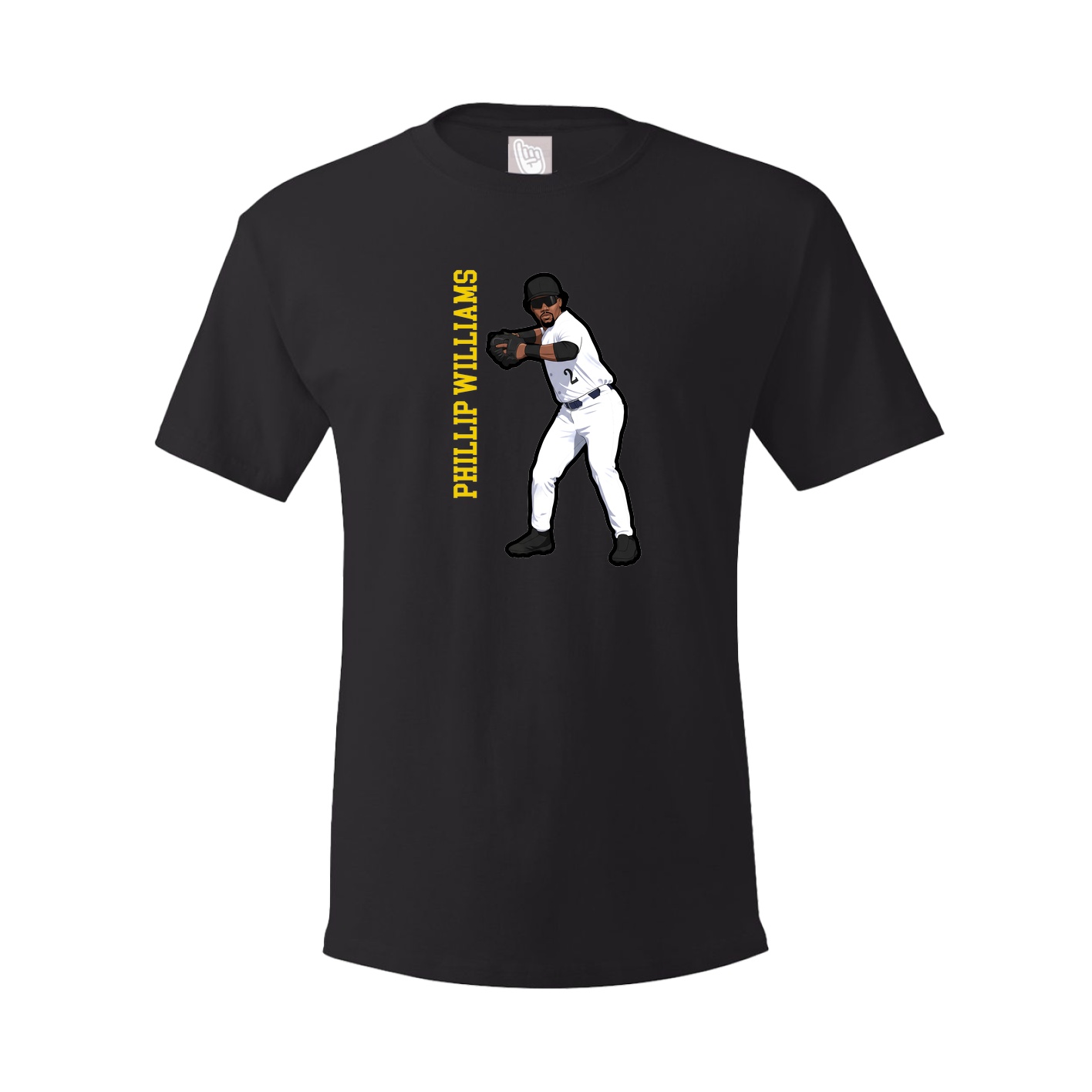 Tee — Name Vertical in Black