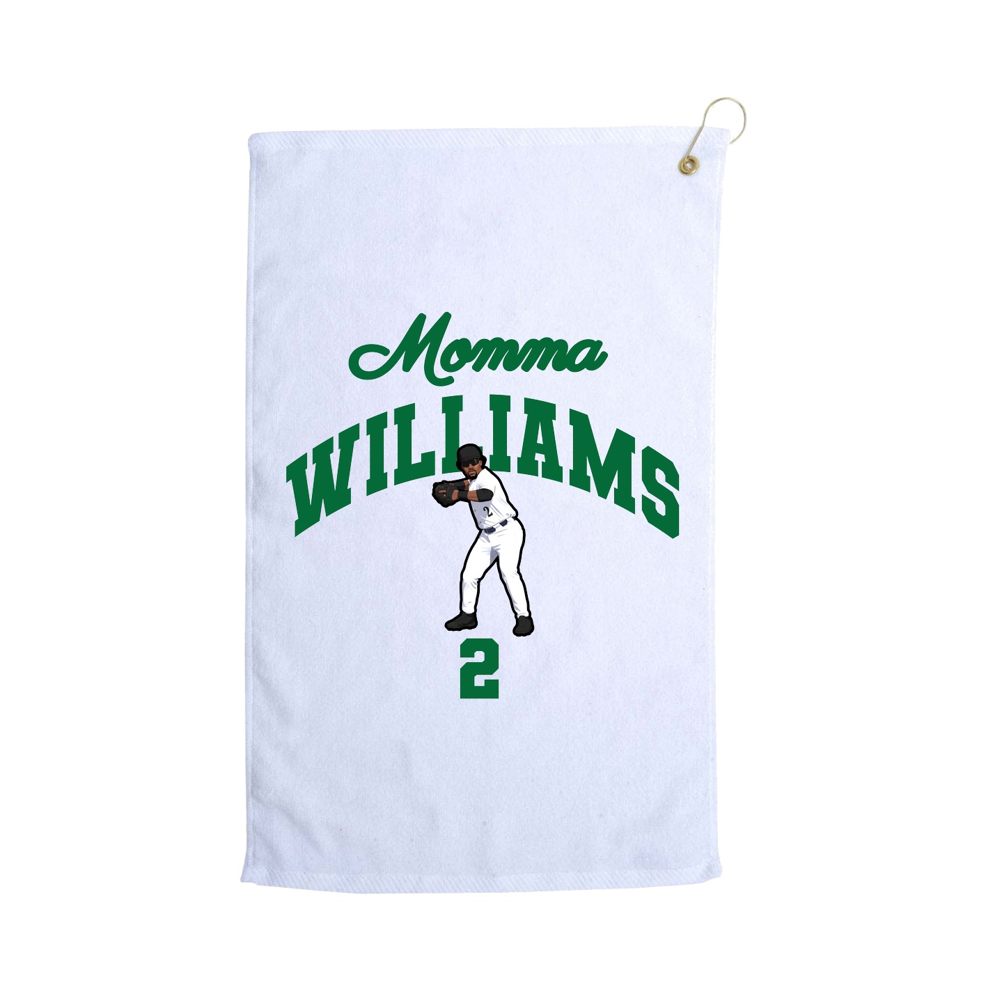 Golf Towel — Mothers Day Arch in White