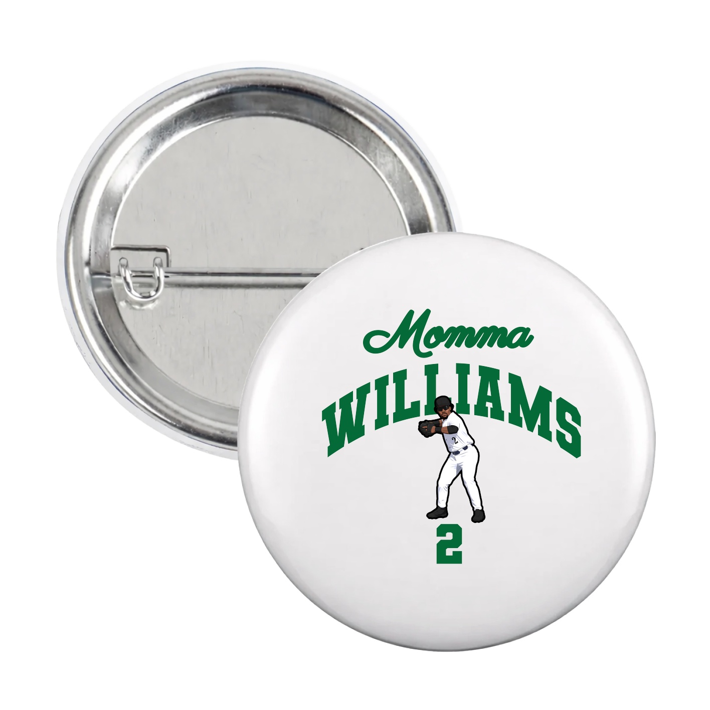 Game Day Button — Mothers Day Arch in White